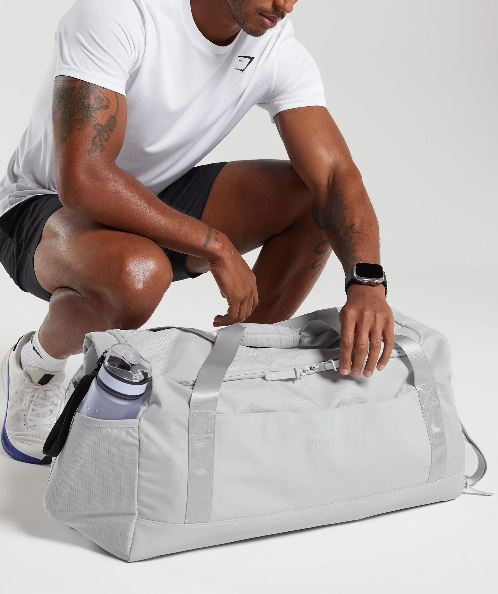 Gymshark Large Everyday Gym Bag - Light Grey - Image 3
