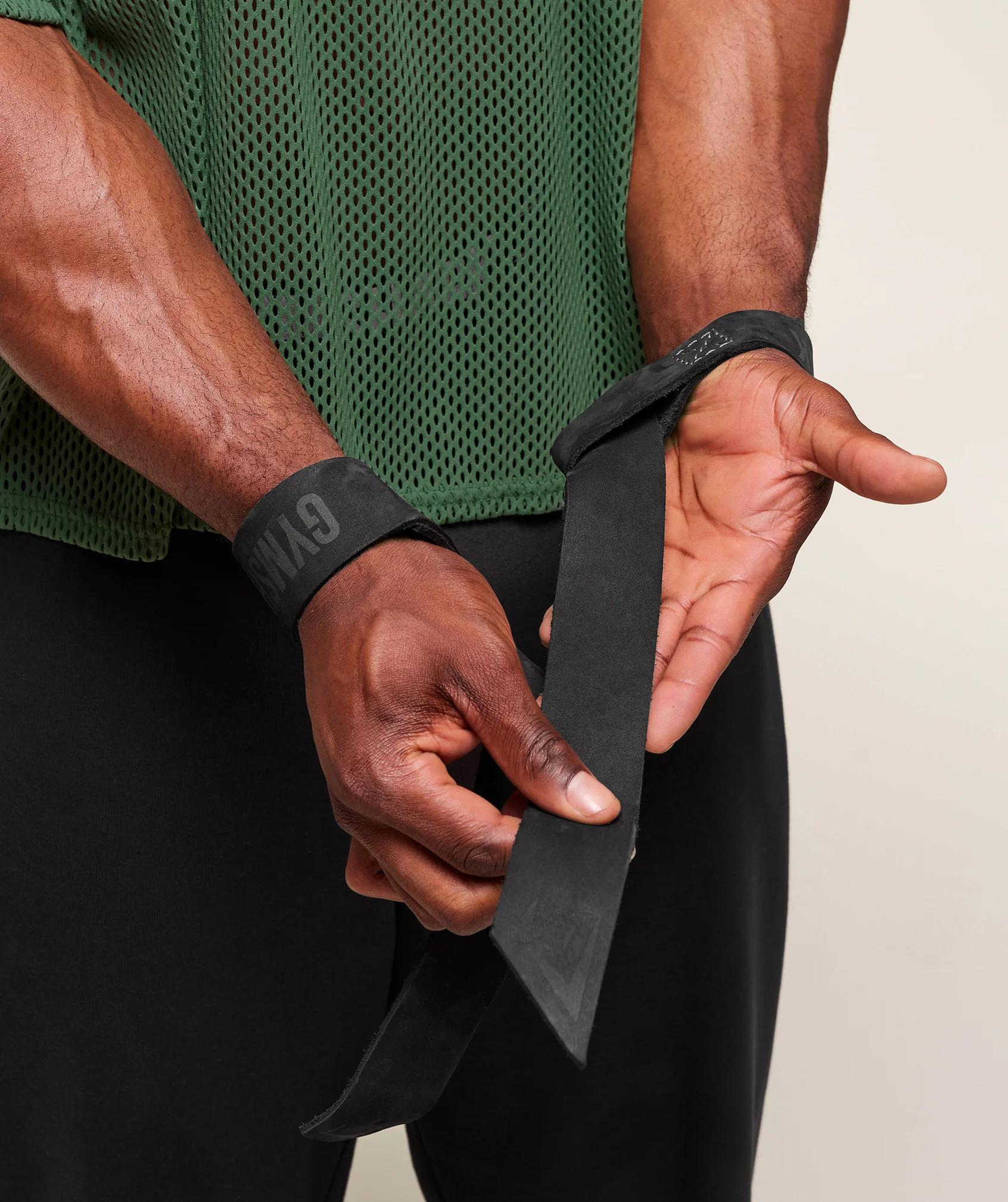Gymshark Leather Lifting Straps - Asphalt Grey - Image 2