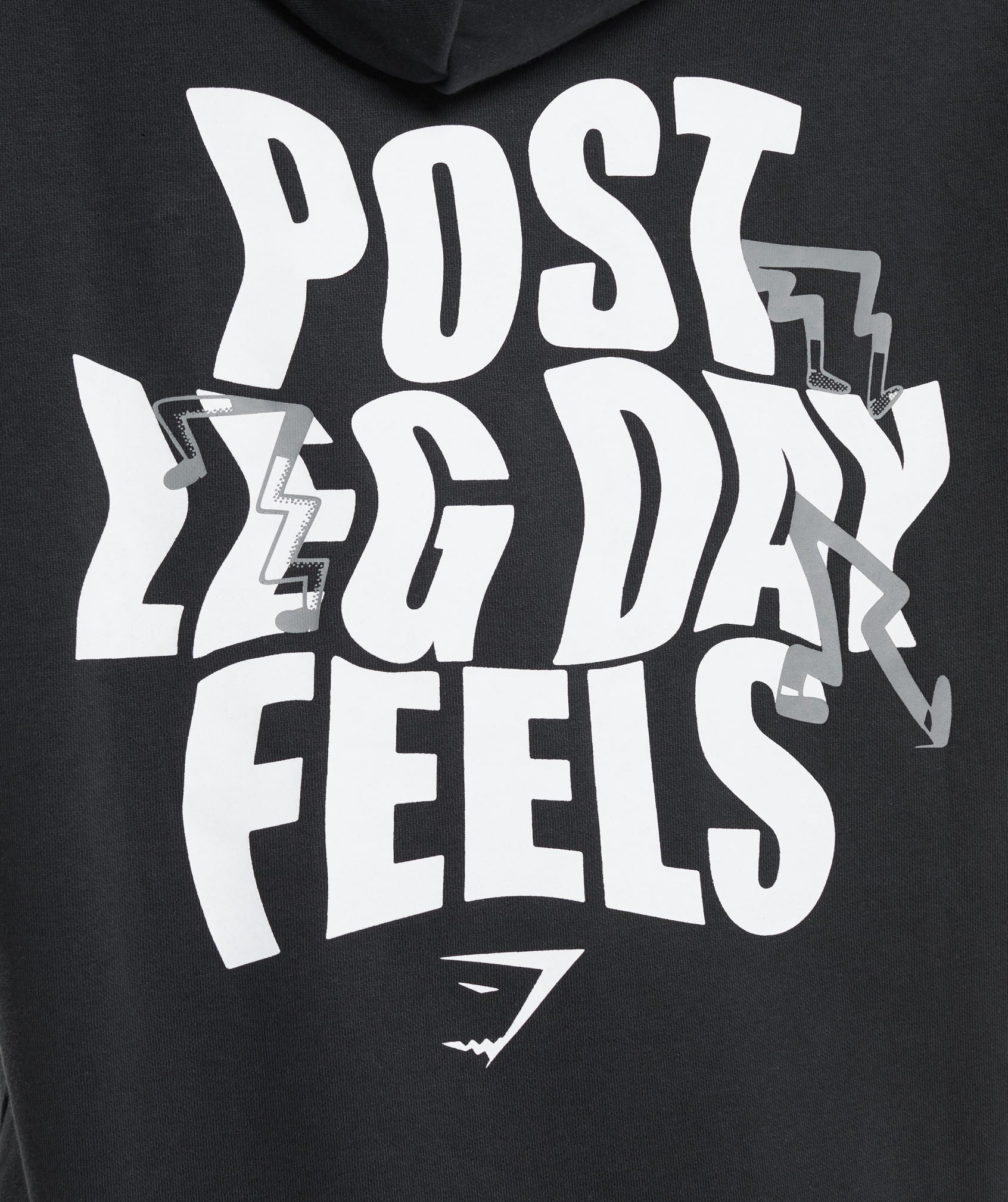 Gymshark Leg Day Oversized Hoodie - Black - Image 3