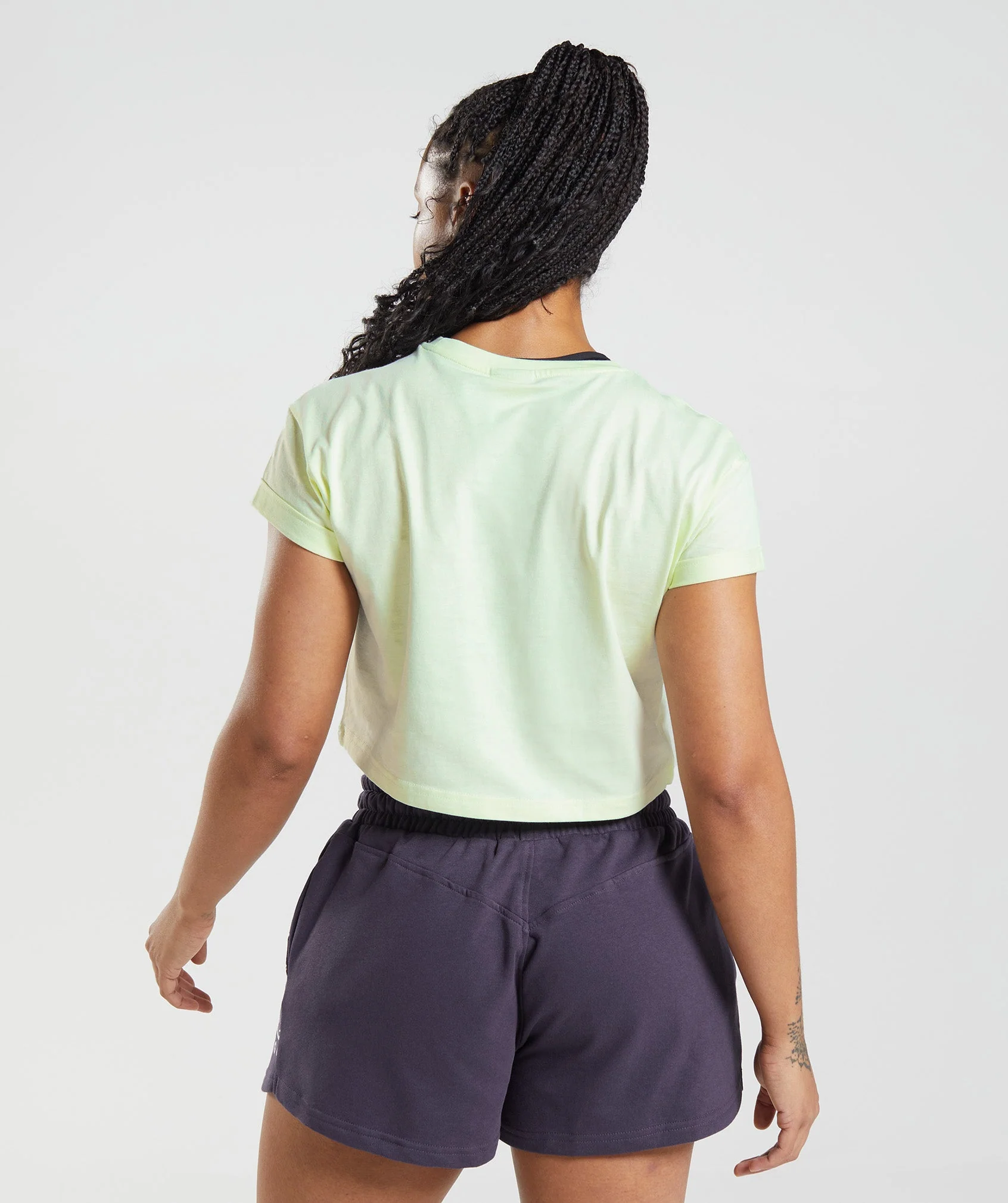 Gymshark Legacy Crop Top - Cucumber Green - Image 2