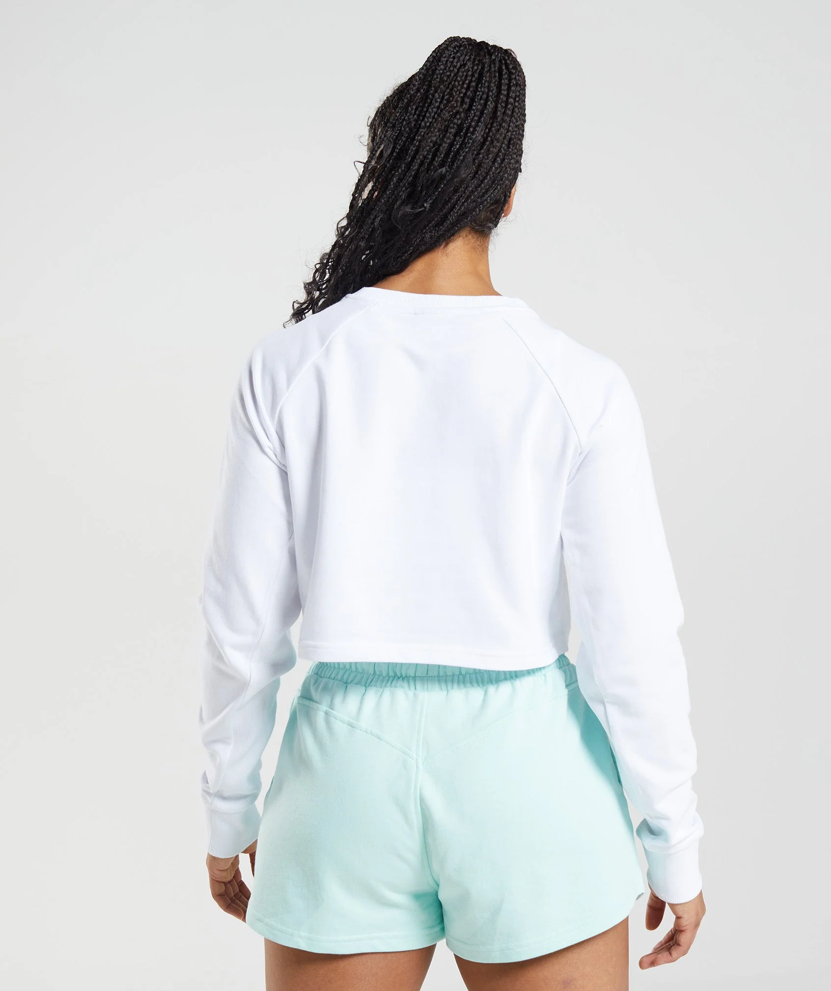 Gymshark Legacy Cropped Sweater - White - Image 2