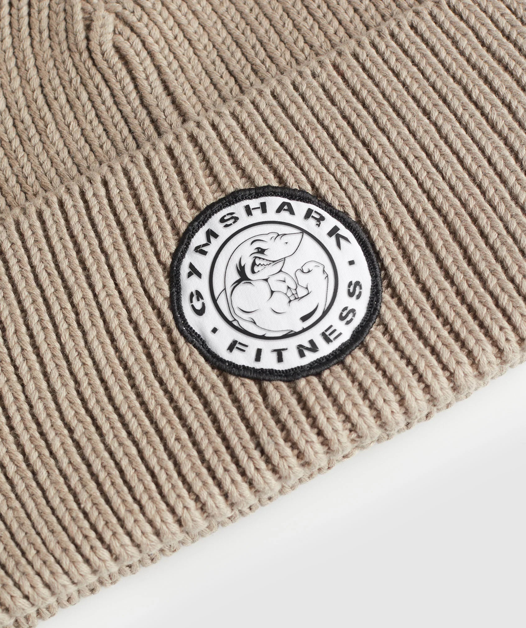 Gymshark Legacy Deep Cuff Beanie - Cement Brown - Image 2