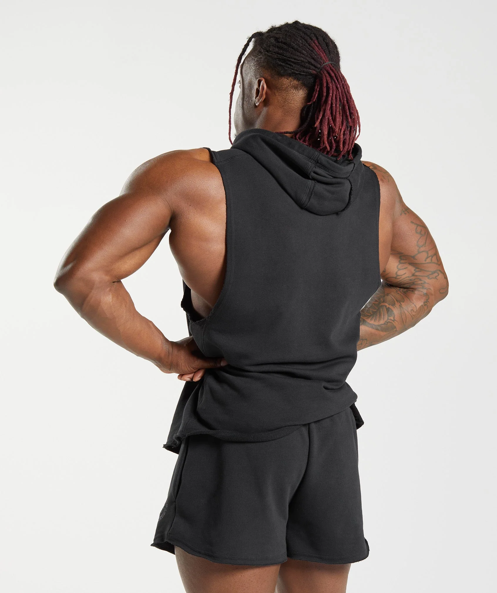 Gymshark Legacy Drop Arm Hoodie - Black - Image 2