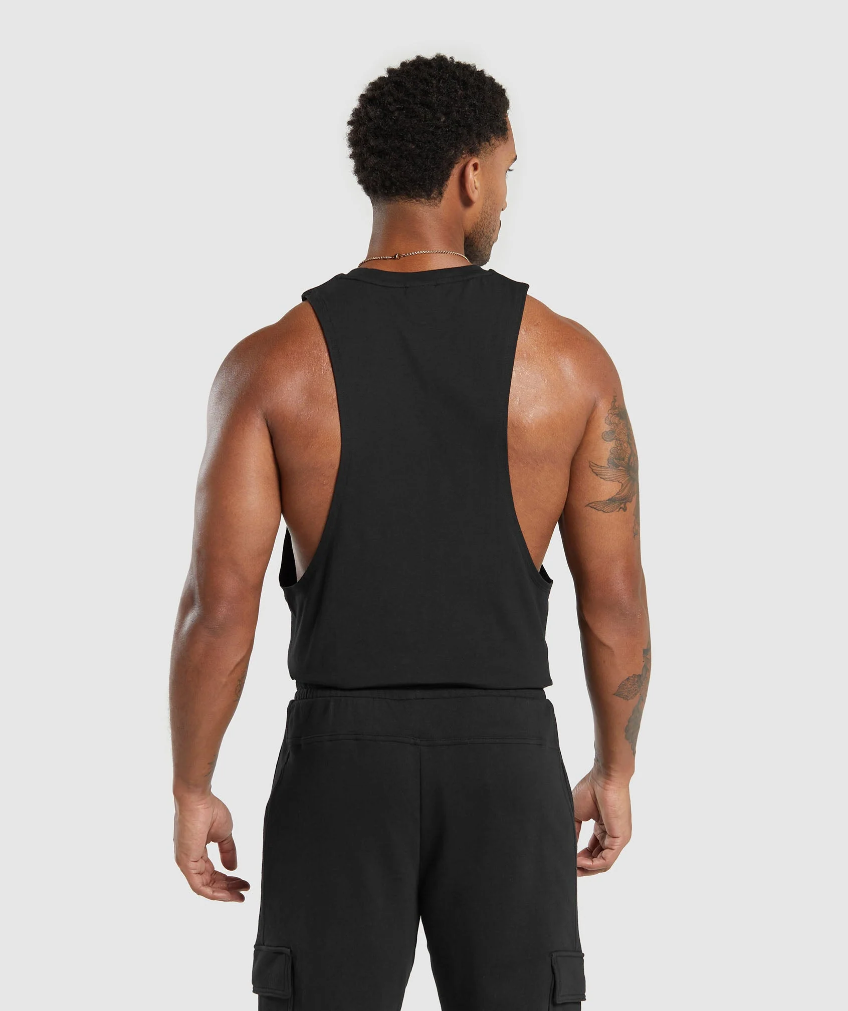 Gymshark Legacy Drop Arm Tank - Black - Image 5