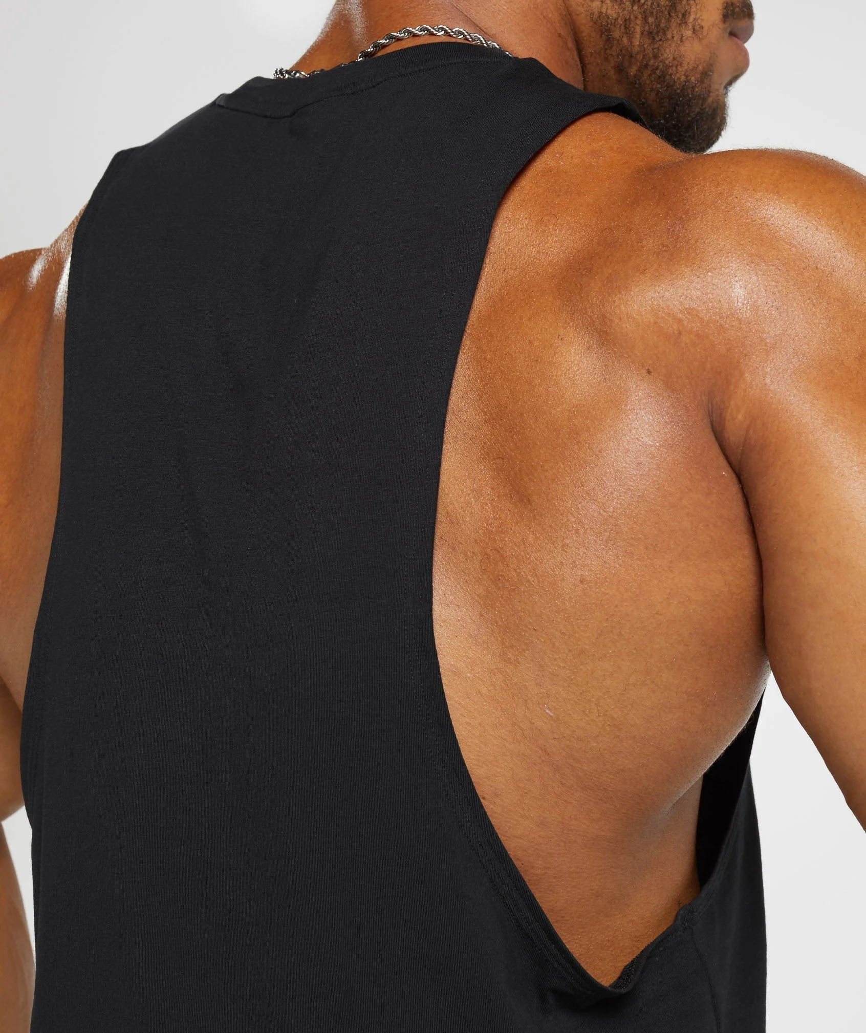 Gymshark Legacy Drop Arm Tank - Black - Image 9