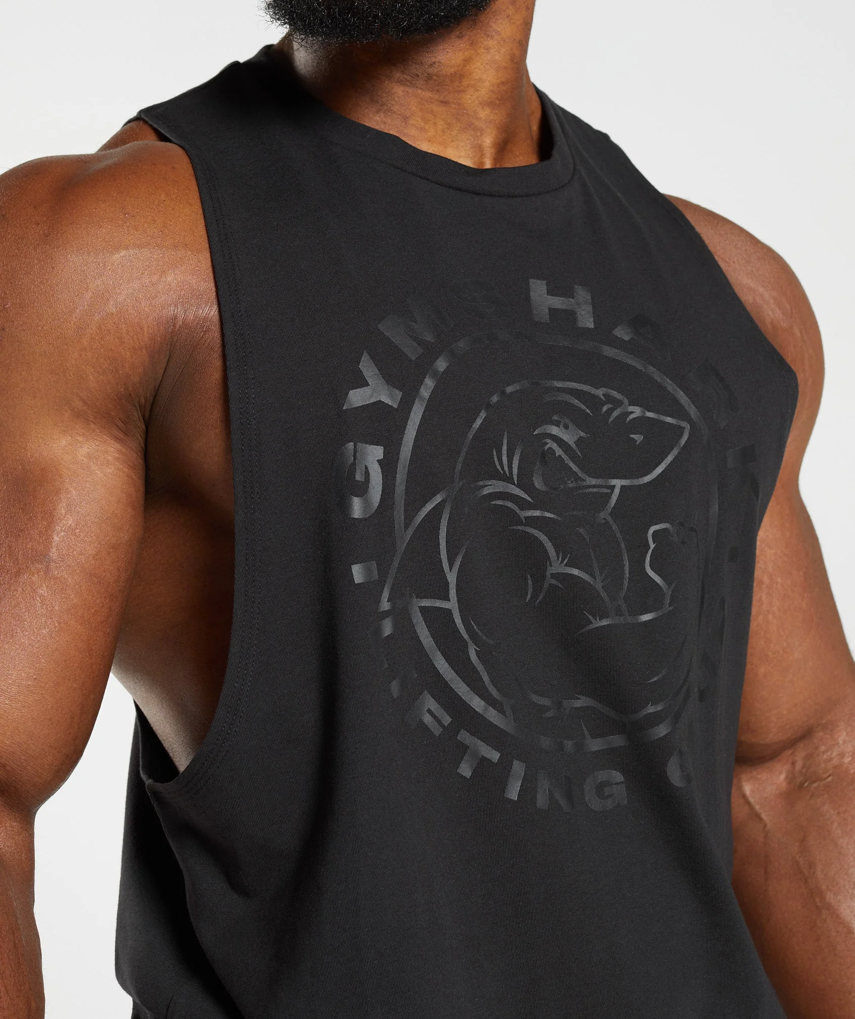Gymshark Legacy Drop Arm Tank - Black - Image 6