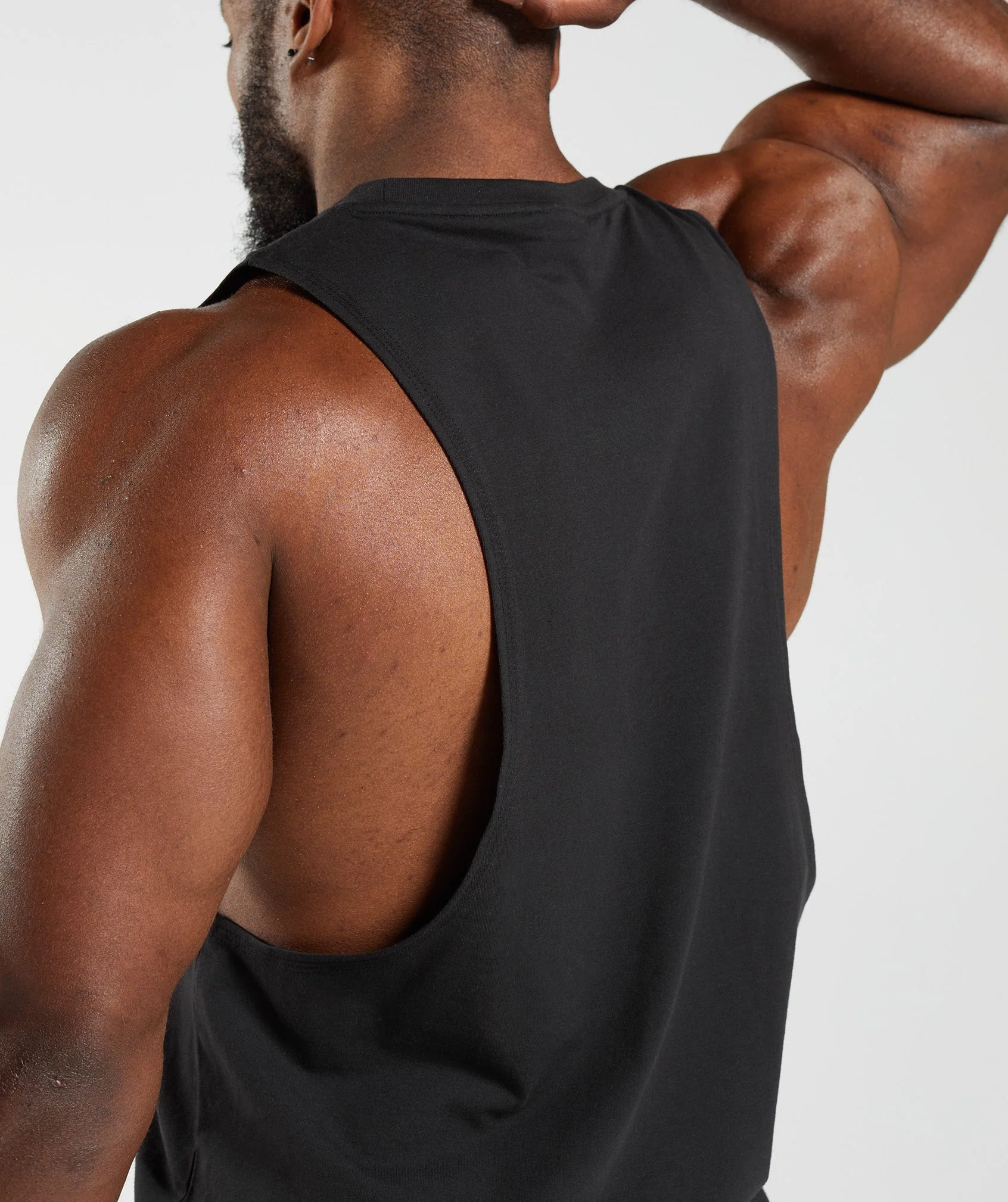 Gymshark Legacy Drop Arm Tank - Black - Image 7