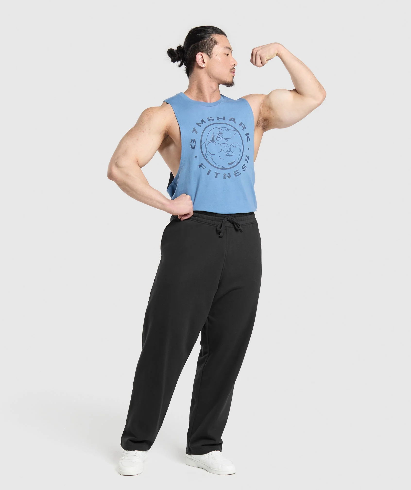 Gymshark Legacy Drop Arm Tank - Classic Blue - Image 4