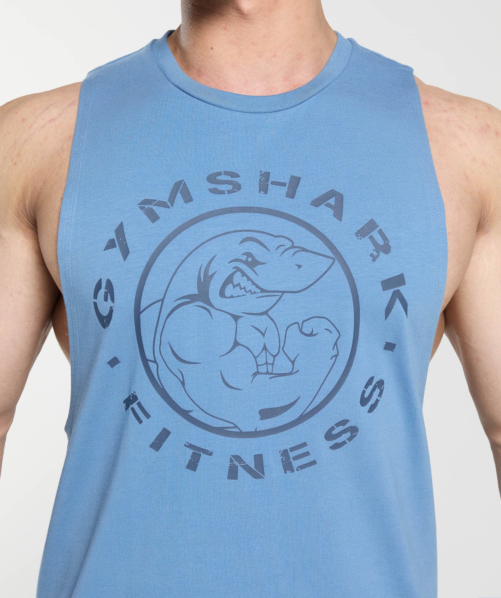 Gymshark Legacy Drop Arm Tank - Classic Blue - Image 6