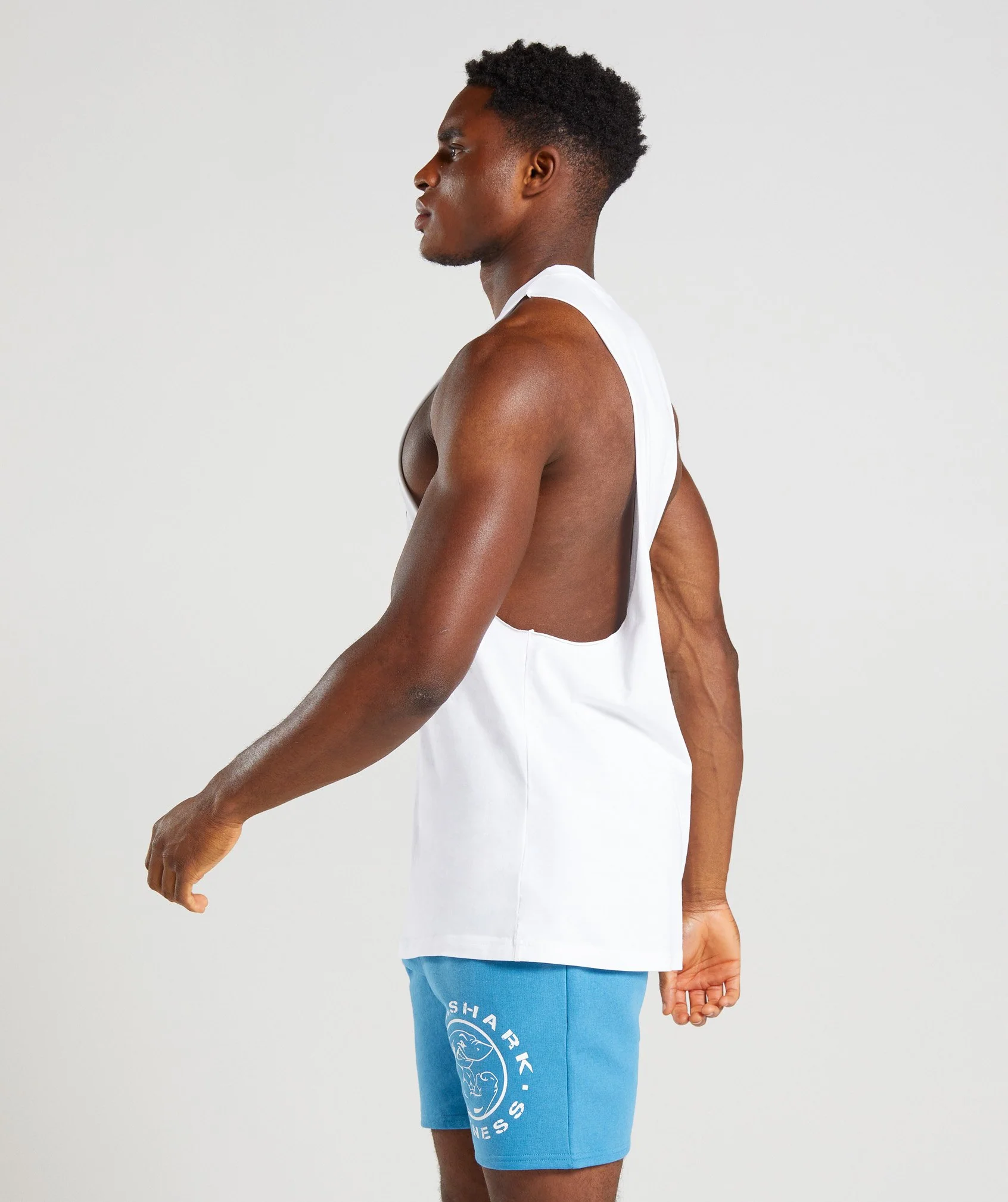 Gymshark Legacy Drop Arm Tank - White - Image 3