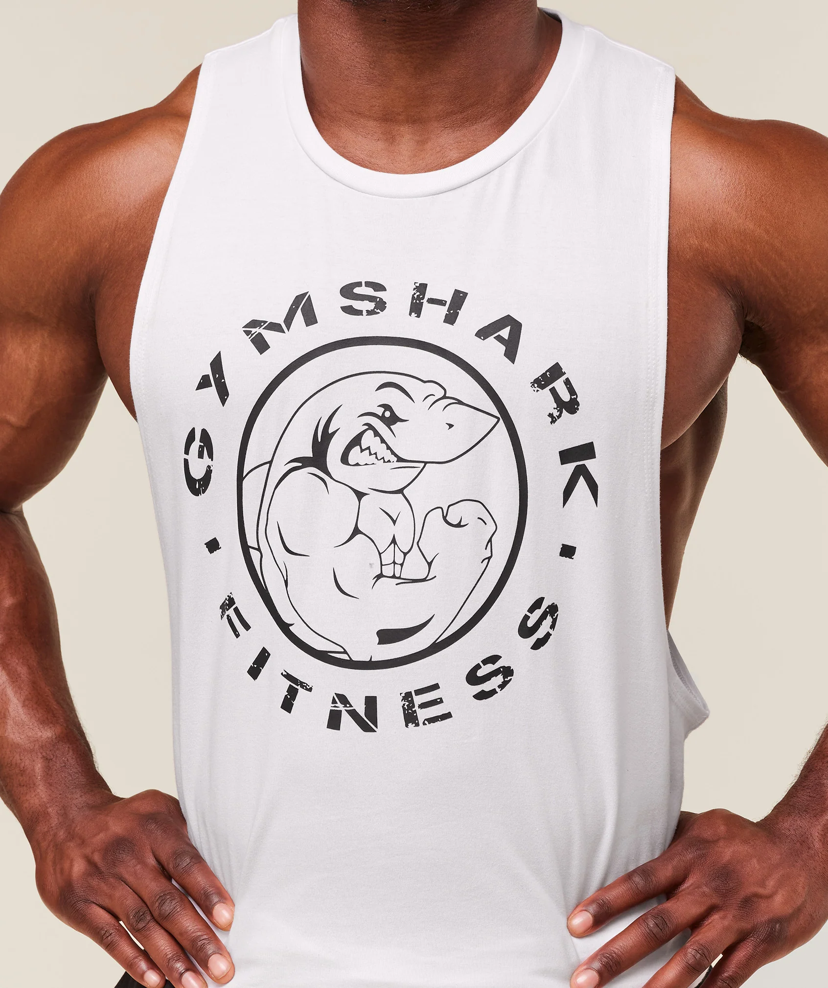 Gymshark Legacy Drop Arm Tank - White - Image 6