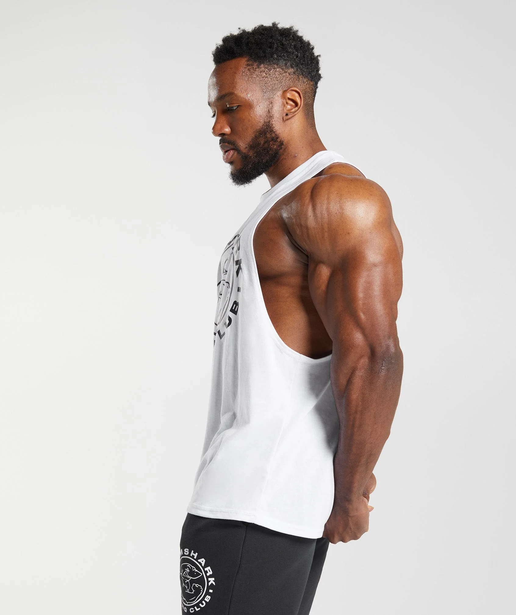 Gymshark Legacy Drop Arm Tank - White - Image 2