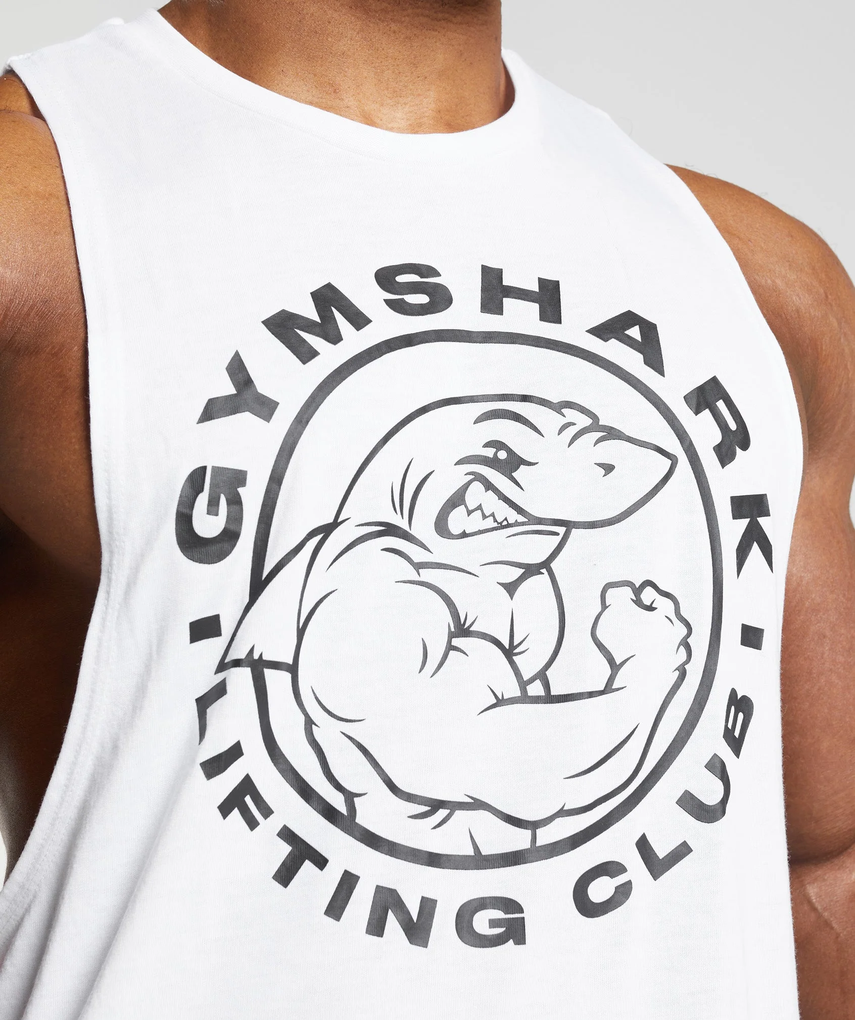 Gymshark Legacy Drop Arm Tank - White - Image 6