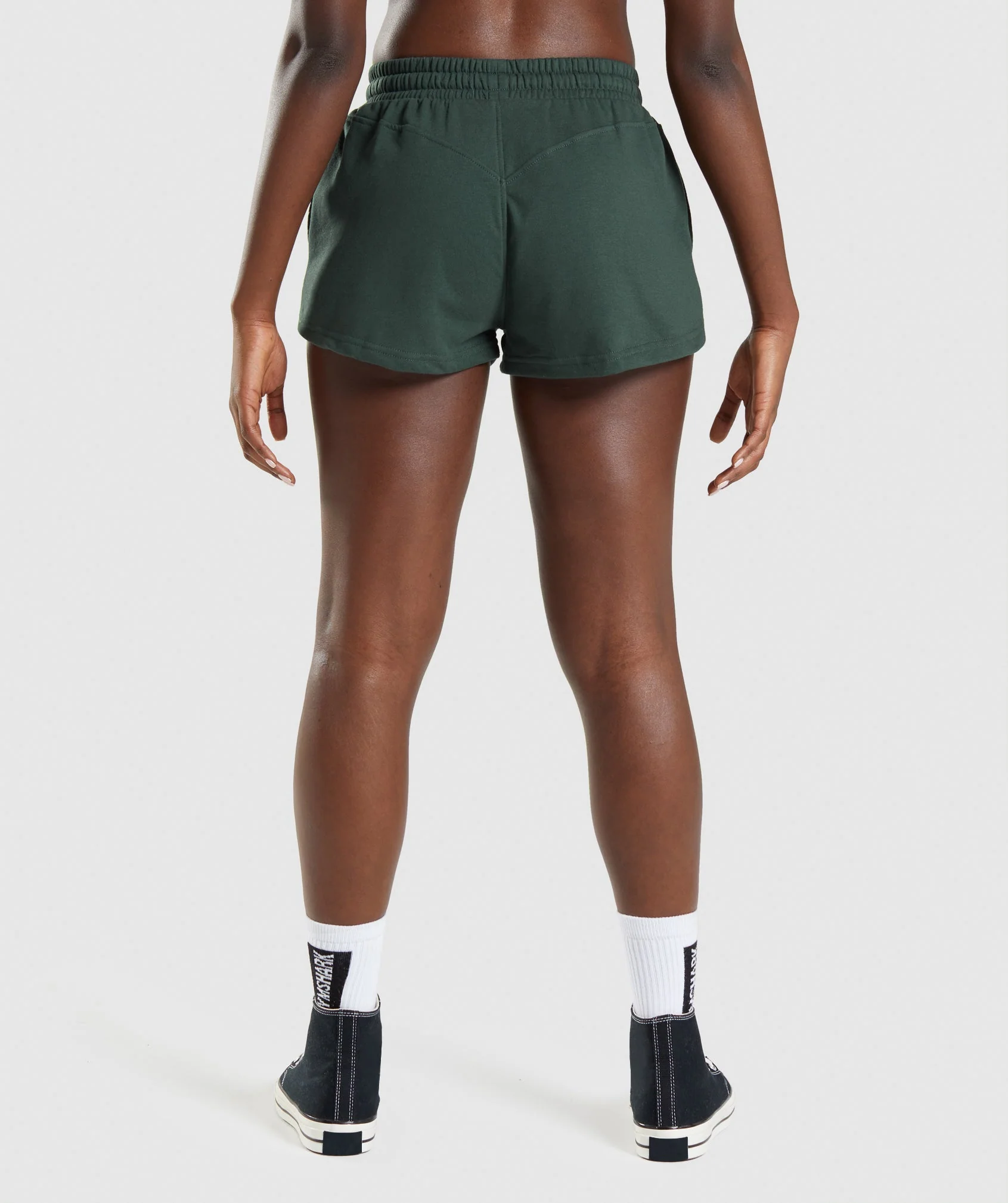 Gymshark Legacy Graphic Shorts - Dark Green - Image 2