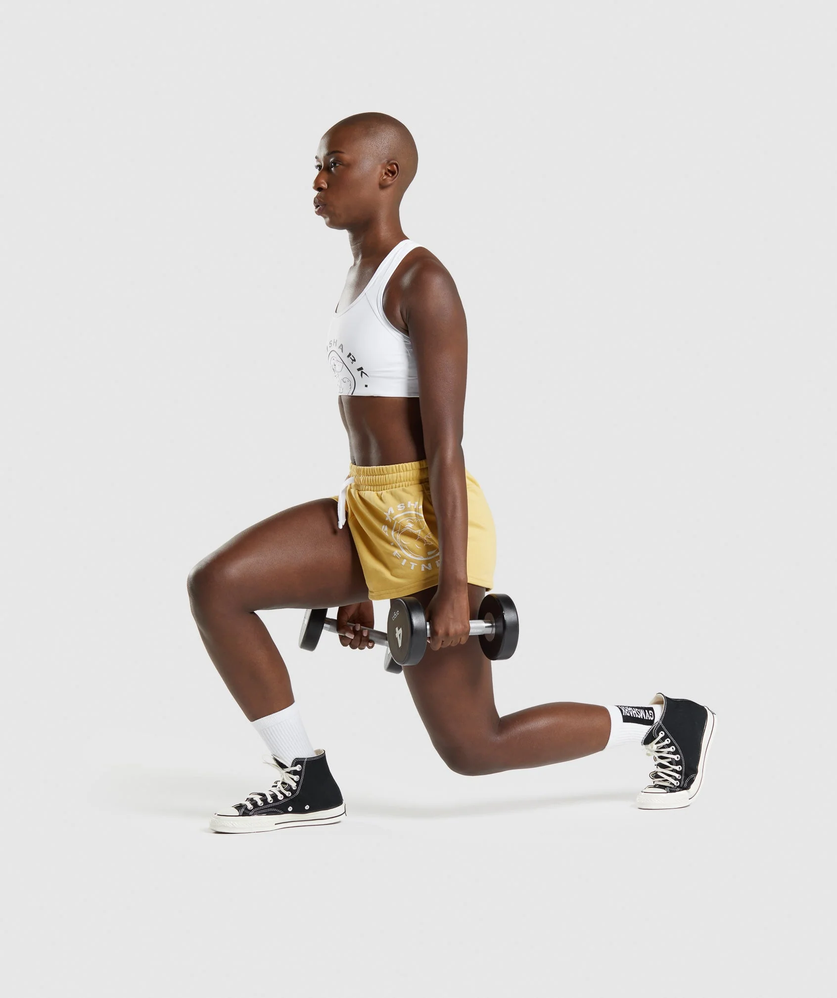 Gymshark Legacy Graphic Shorts - Yellow - Image 4
