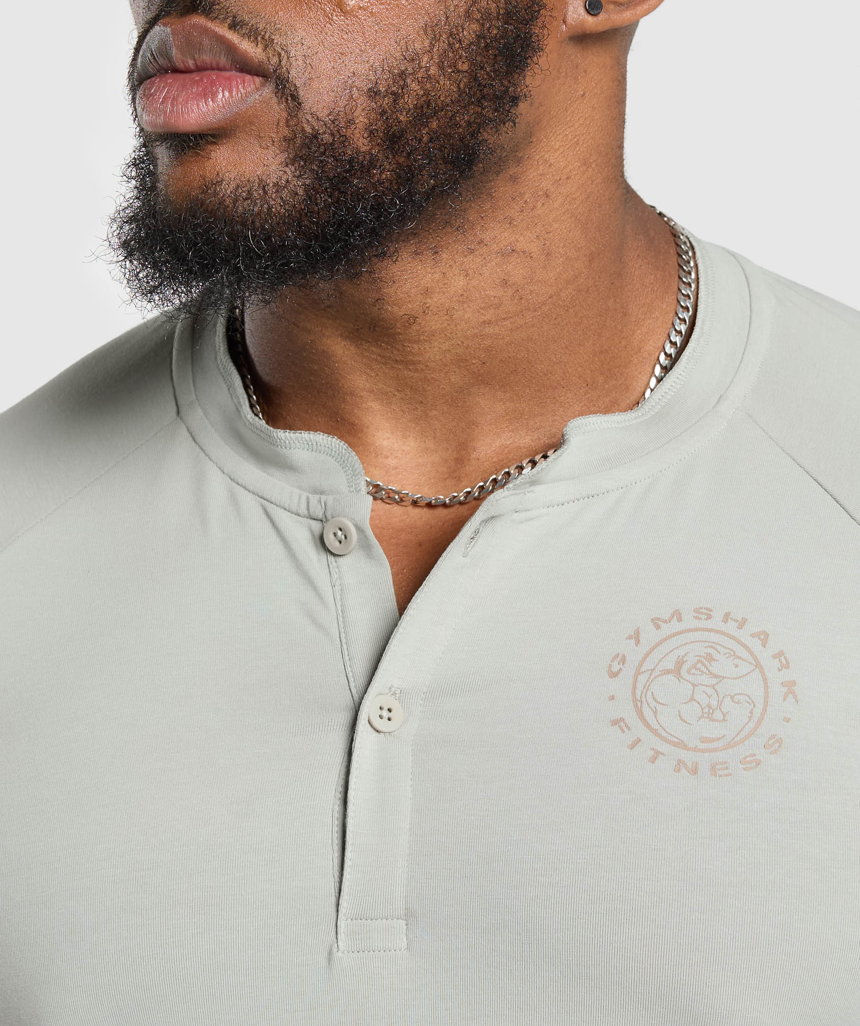 Gymshark Legacy Henley - Stone Grey - Image 6