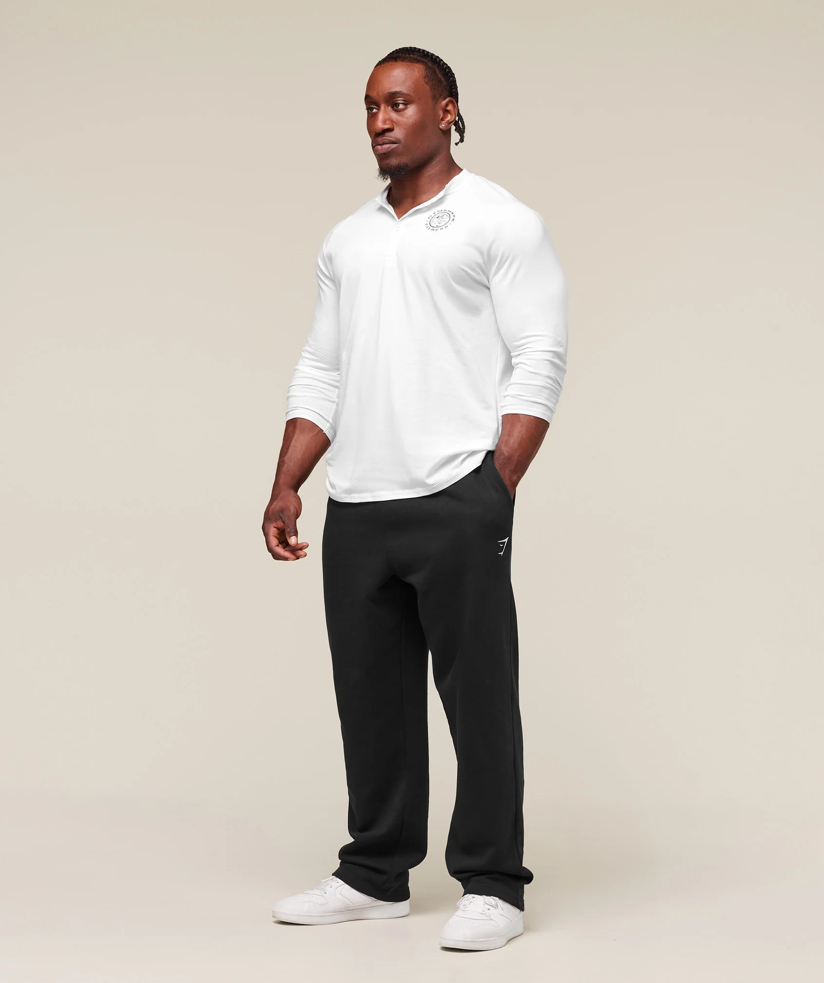 Gymshark Legacy Henley - White - Image 5