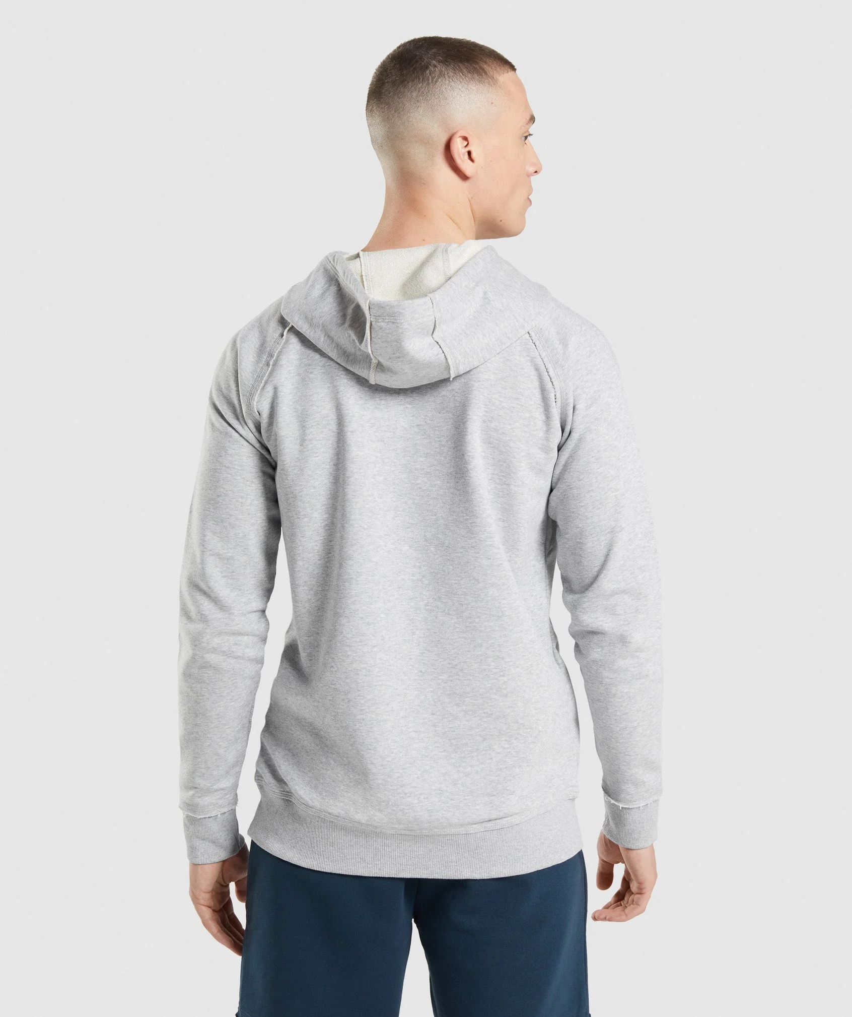 Gymshark Legacy Hoodie - Light Grey Core Marl - Image 2