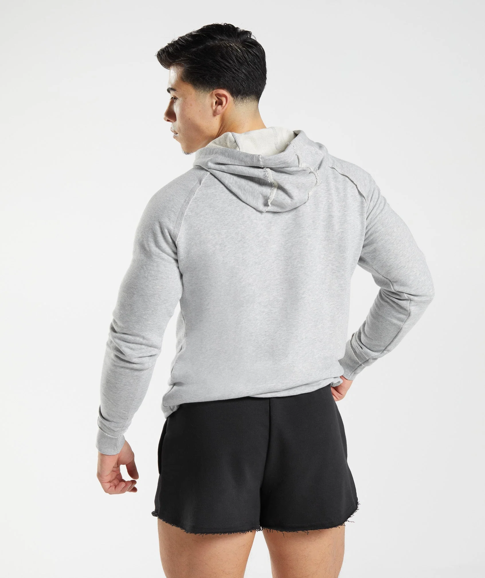 Gymshark Legacy Hoodie - Light Grey Marl - Image 2