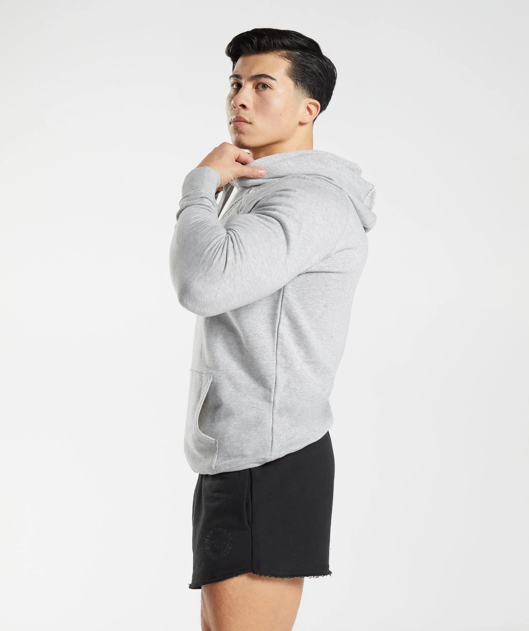 Gymshark Legacy Hoodie - Light Grey Marl - Image 5