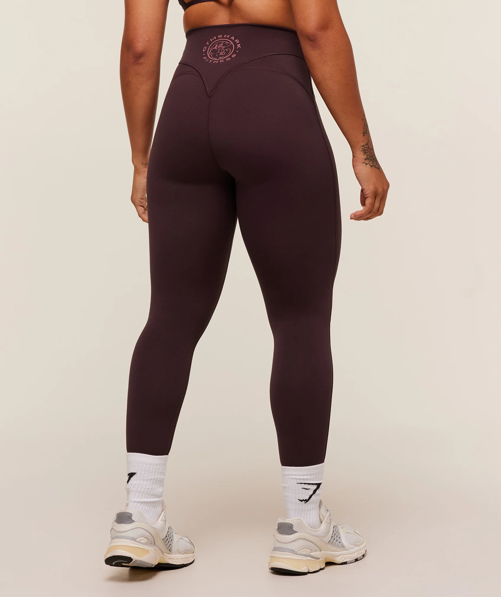 Gymshark Legacy Logo Leggings - Cherry Purple - Image 2