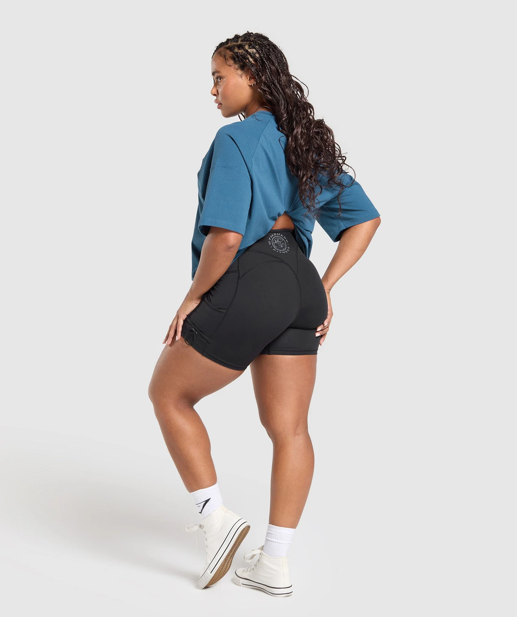 Gymshark Legacy Logo Oversized T-Shirt - Success Blue - Image 4