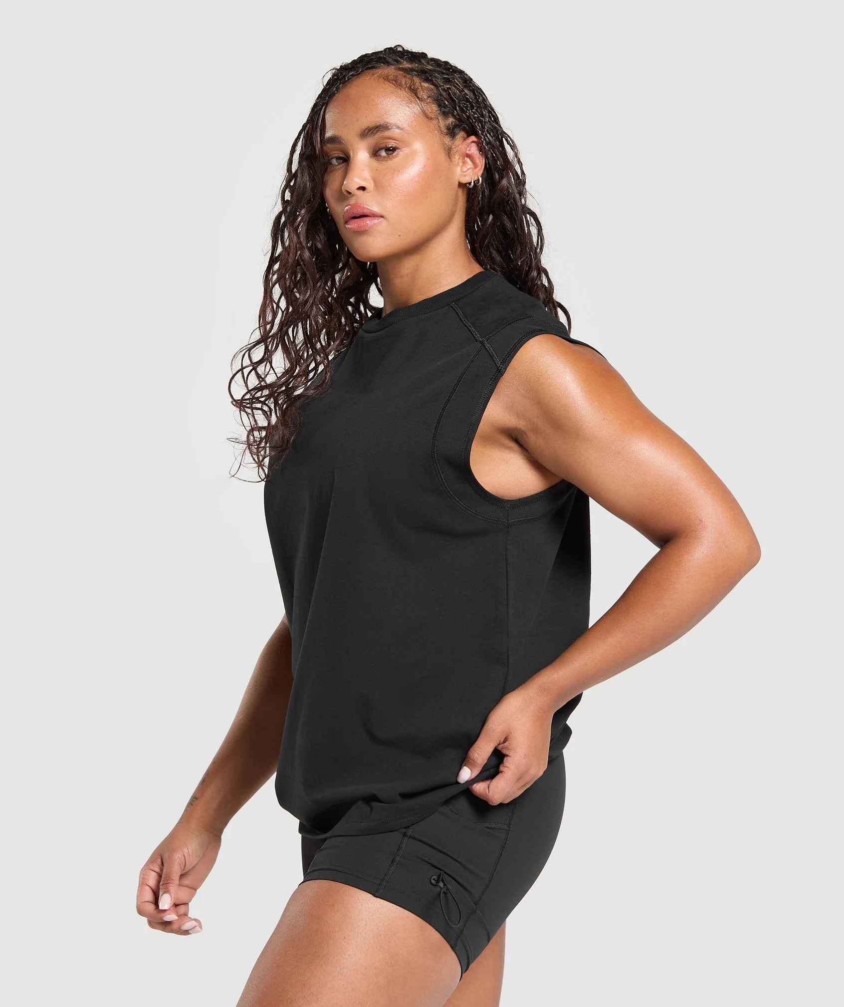 Gymshark Legacy Logo Tank - Black - Image 3