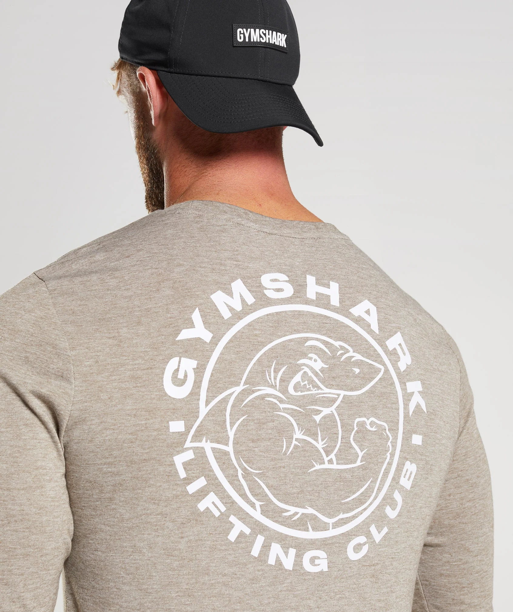 Gymshark Legacy Long Sleeve T-Shirt - Limestone Marl - Image 5
