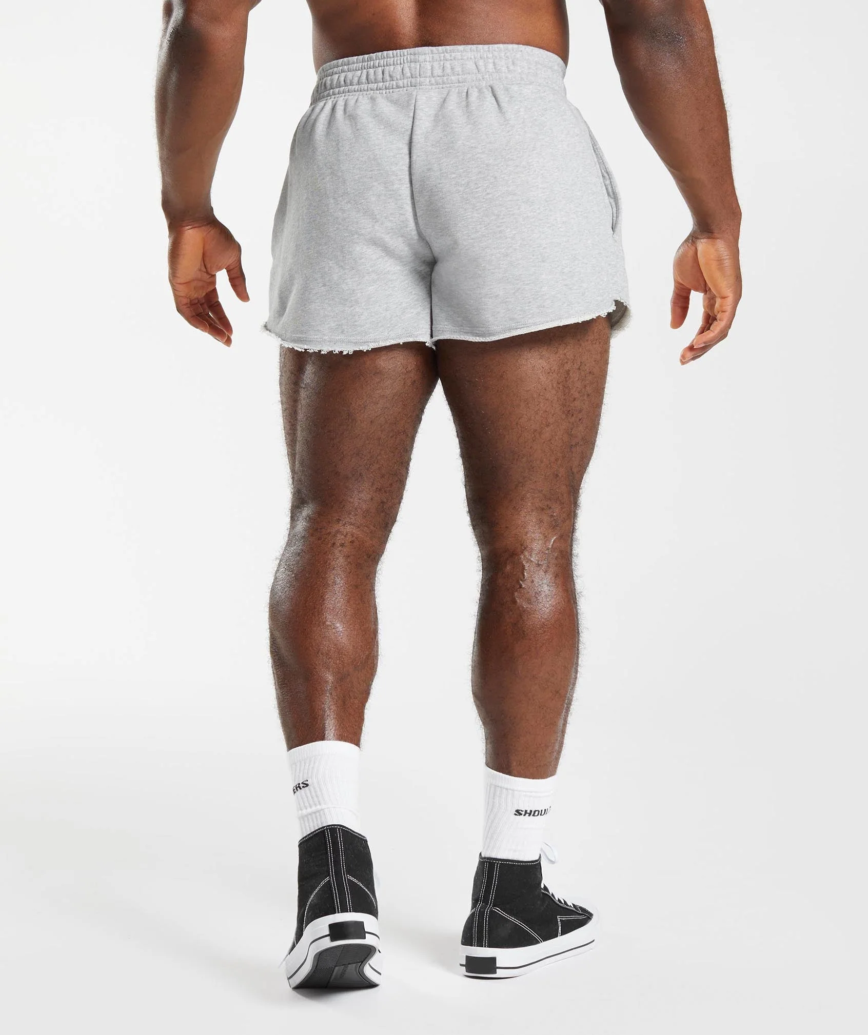 Gymshark Legacy Shorts - Light Grey Marl - Image 2