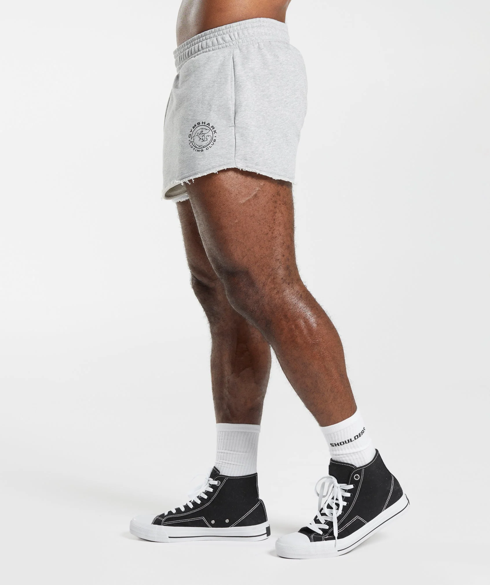 Gymshark Legacy Shorts - Light Grey Marl - Image 3