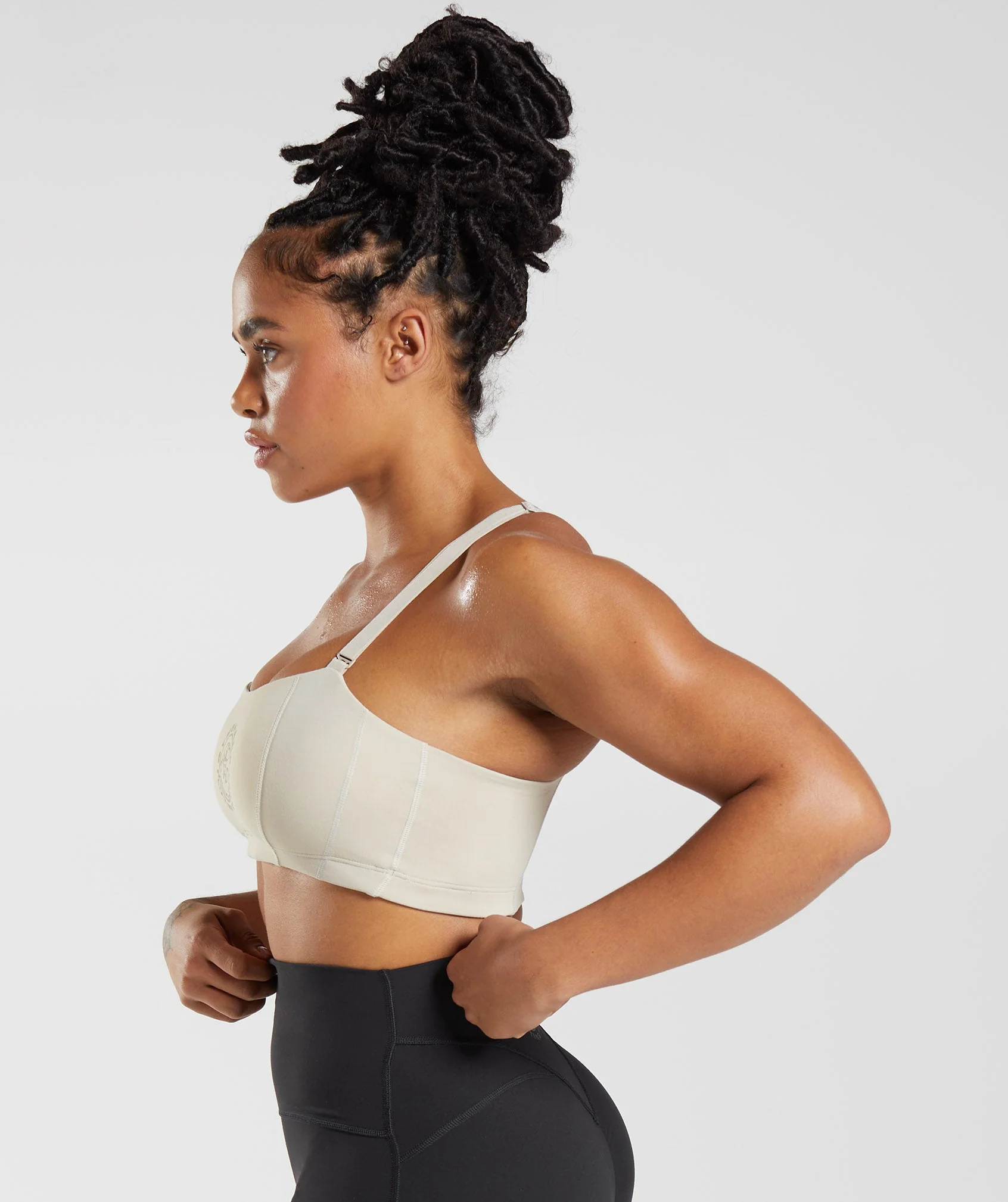 Gymshark Legacy Sports Bra - Pebble Grey - Image 3