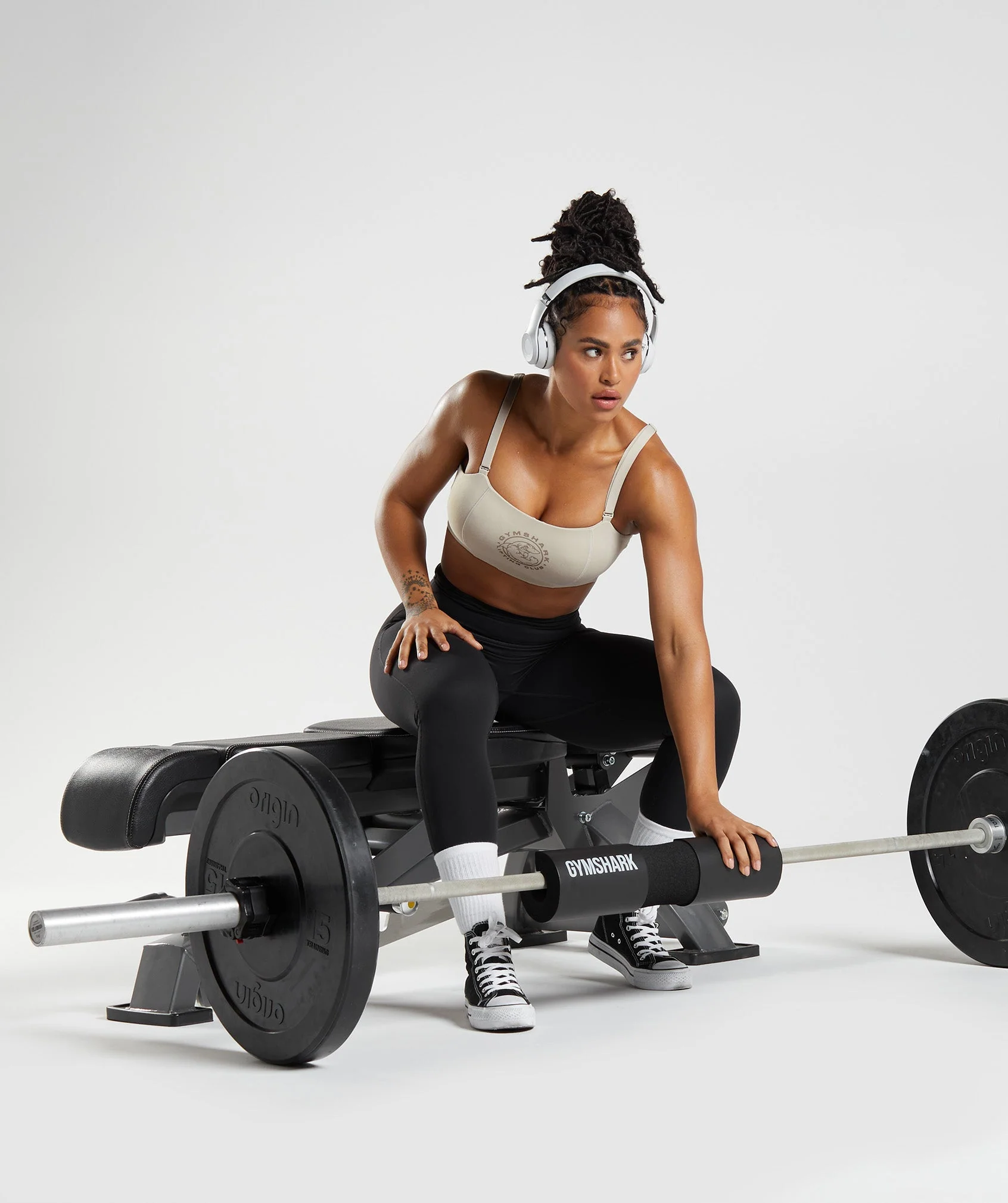 Gymshark Legacy Sports Bra - Pebble Grey - Image 4