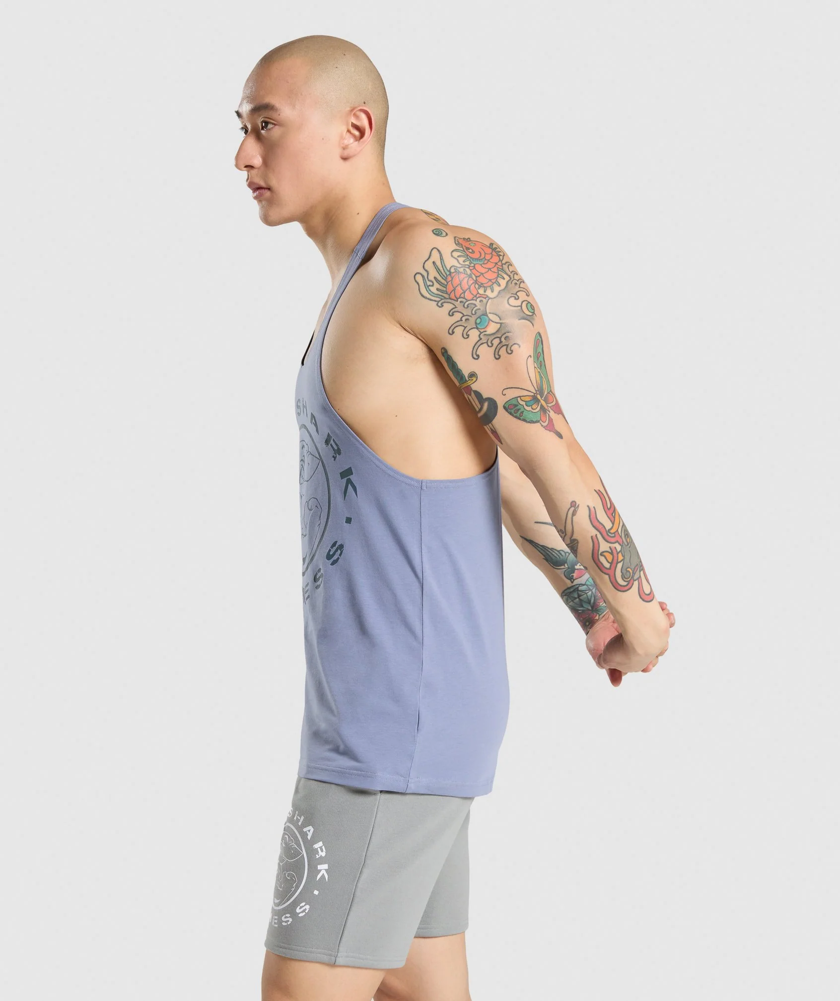 Gymshark Legacy Stringer -  Light Blue - Image 3