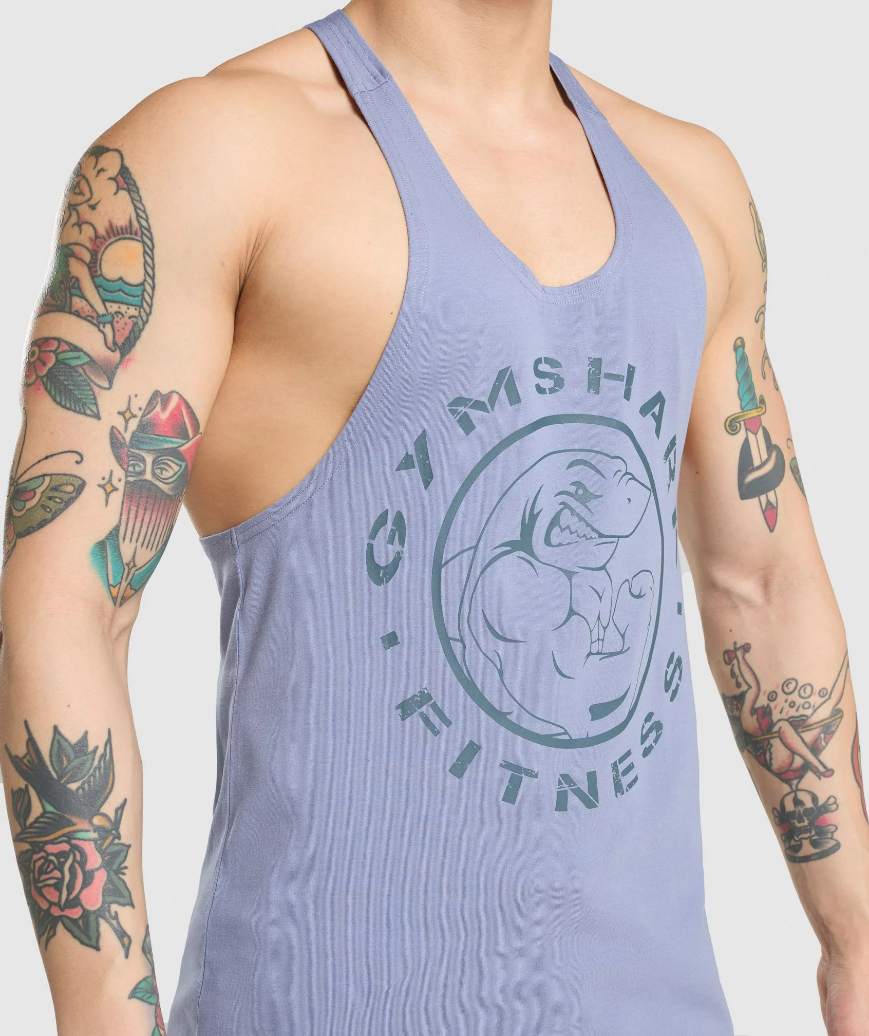 Gymshark Legacy Stringer -  Light Blue - Image 5