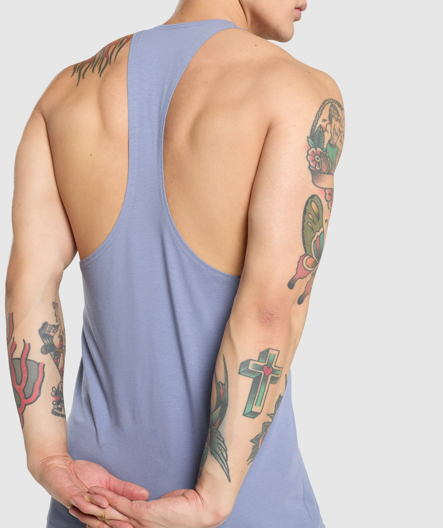 Gymshark Legacy Stringer -  Light Blue - Image 6