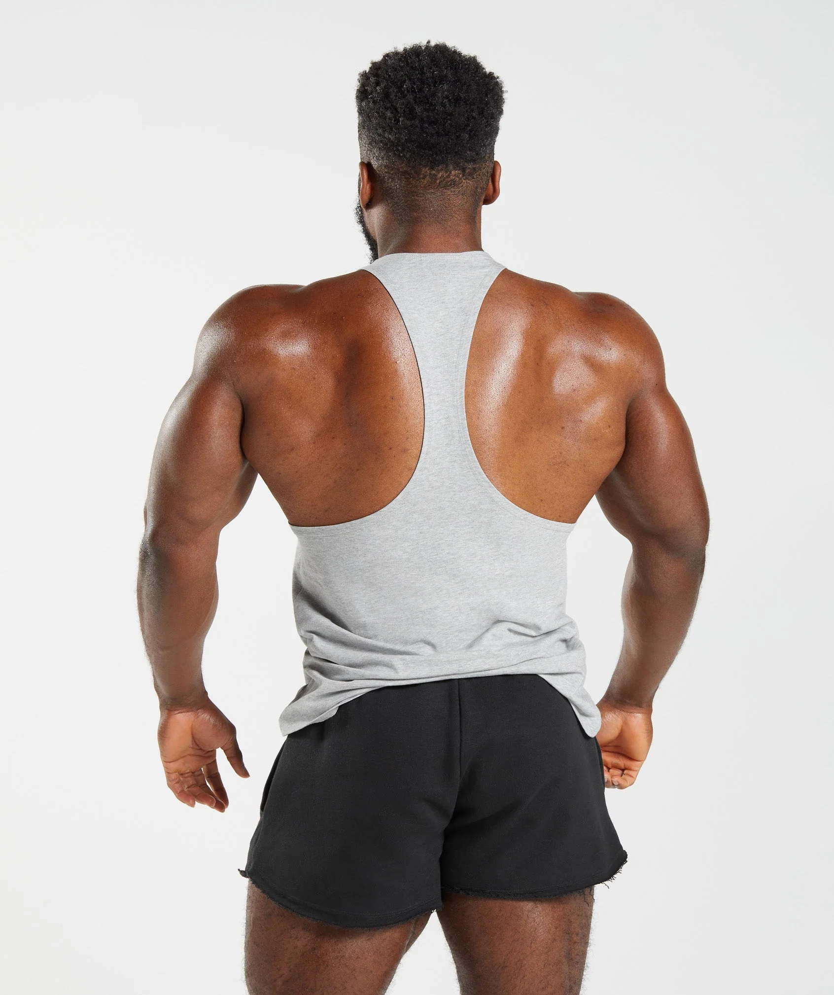 Gymshark Legacy Stringer - Light Grey Marl - Image 2