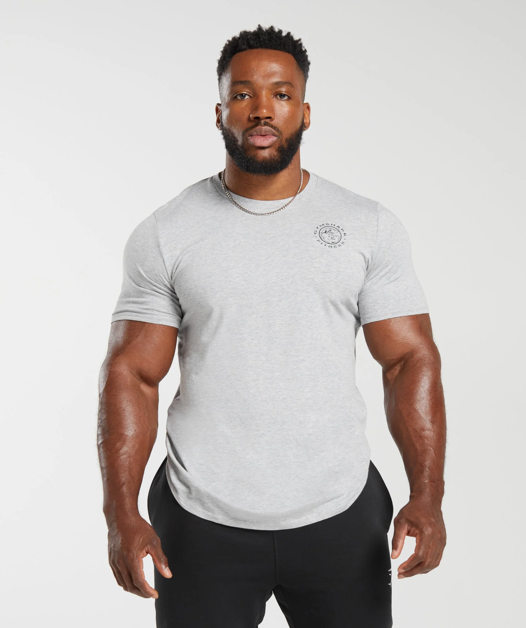 Gymshark Legacy T-Shirt - Light Grey Marl - Image 2