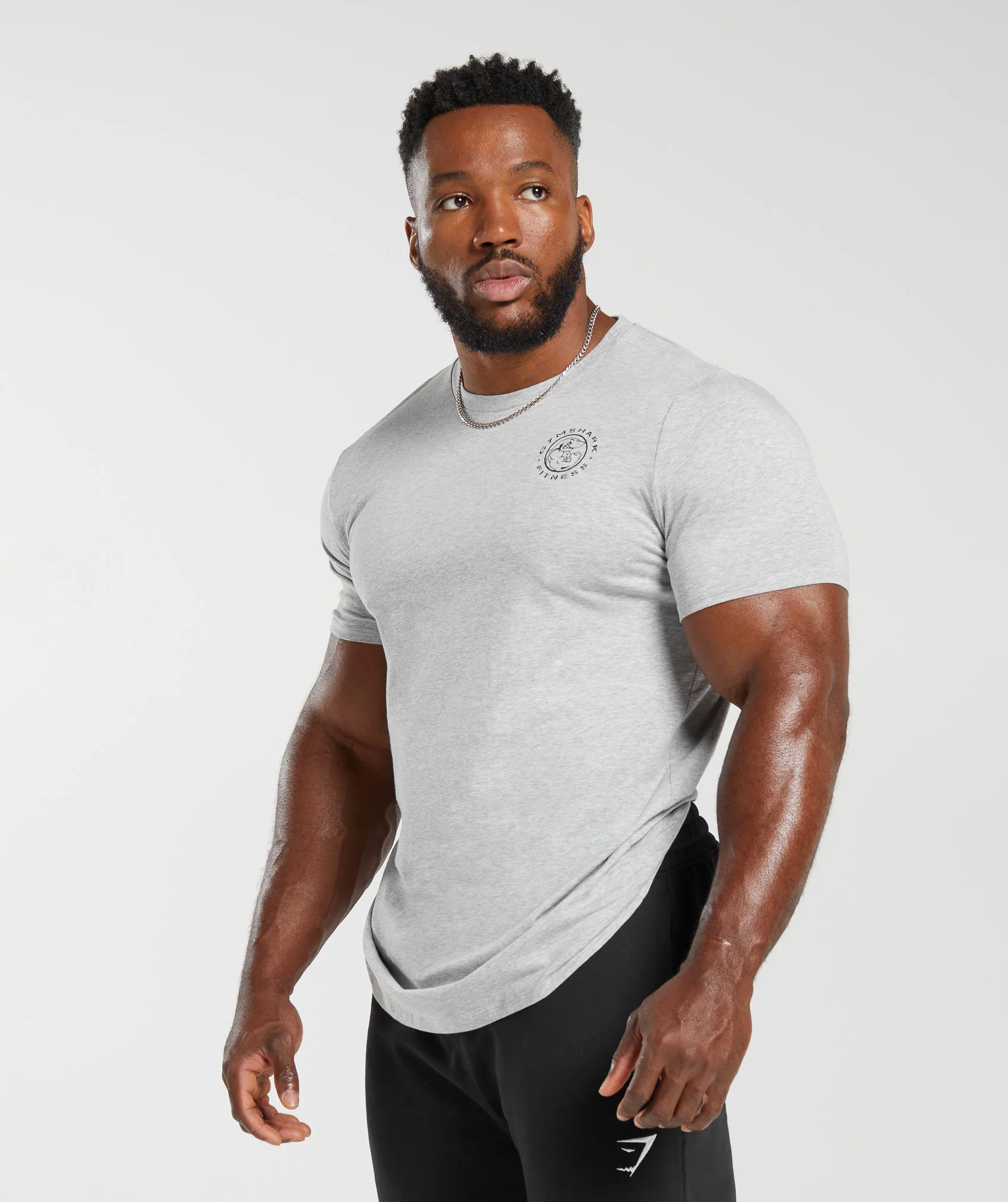 Gymshark Legacy T-Shirt - Light Grey Marl - Image 3