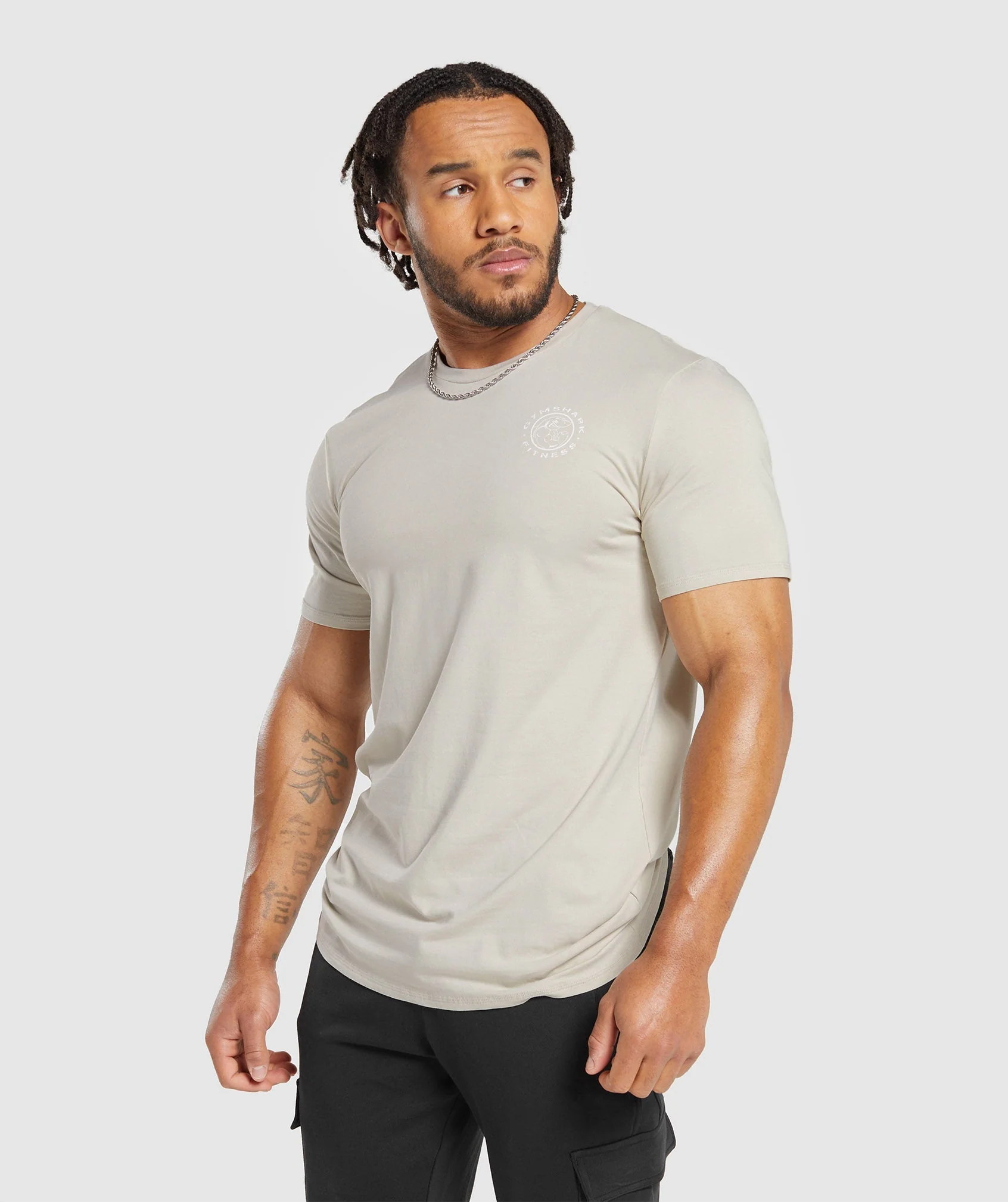 Gymshark Legacy T-Shirt - Pebble Grey - Image 3