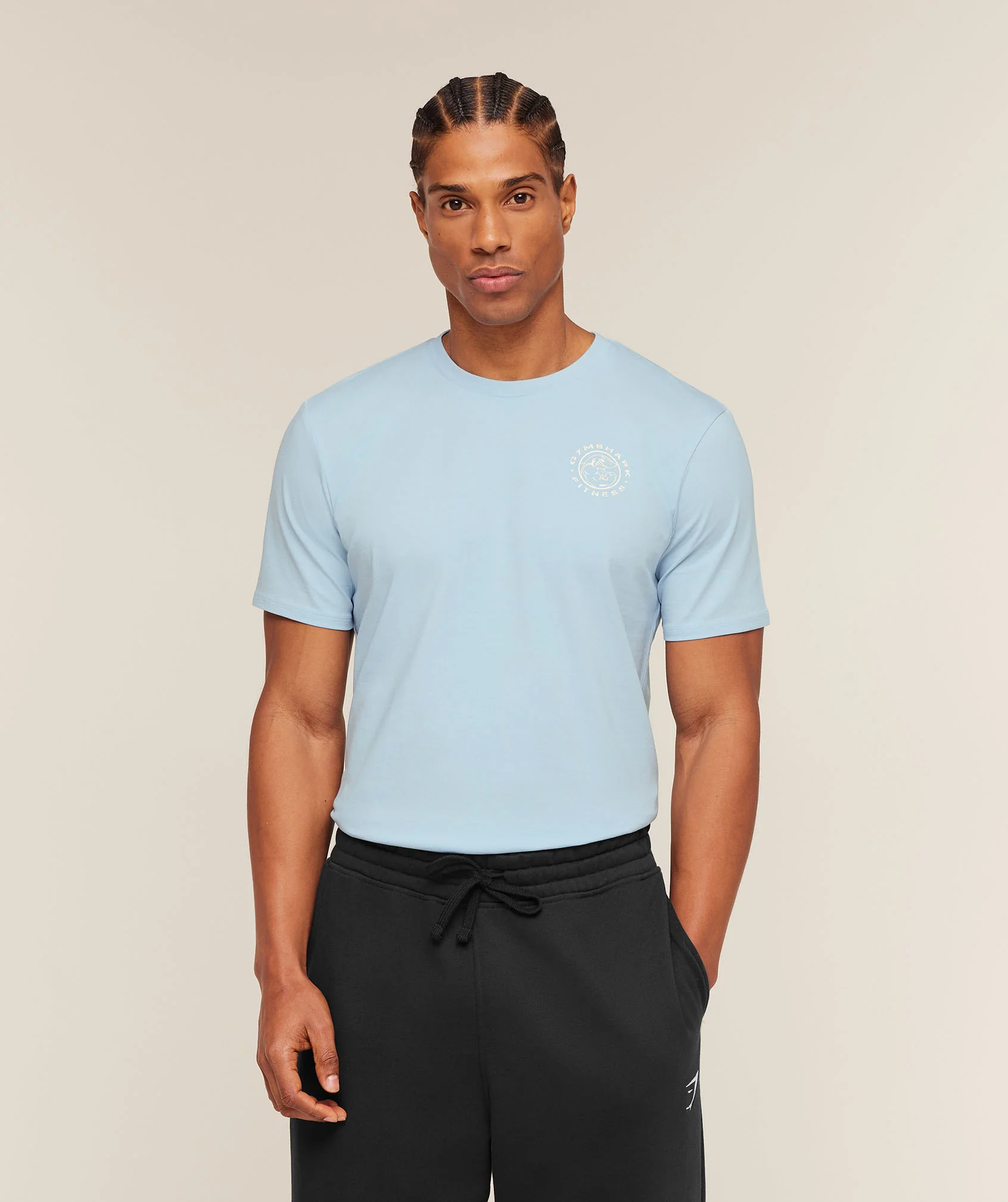 Gymshark Legacy T-Shirt - Chilled Blue - Image 2