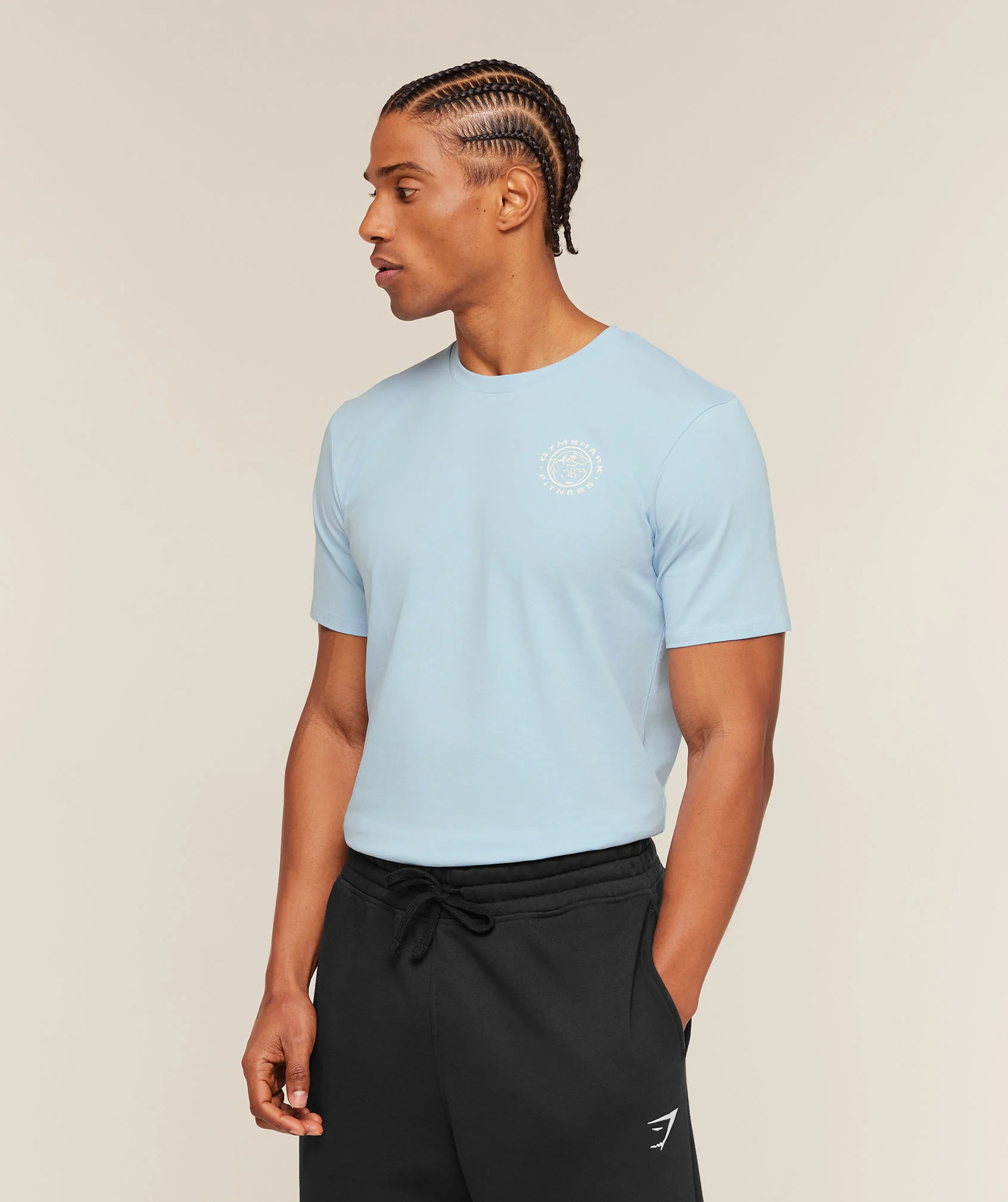 Gymshark Legacy T-Shirt - Chilled Blue - Image 4