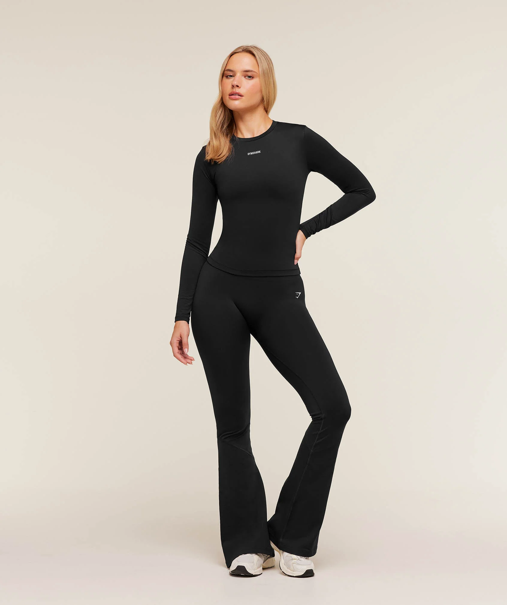 Gymshark Lifestyle Long Sleeve Top - GS Black - Image 4