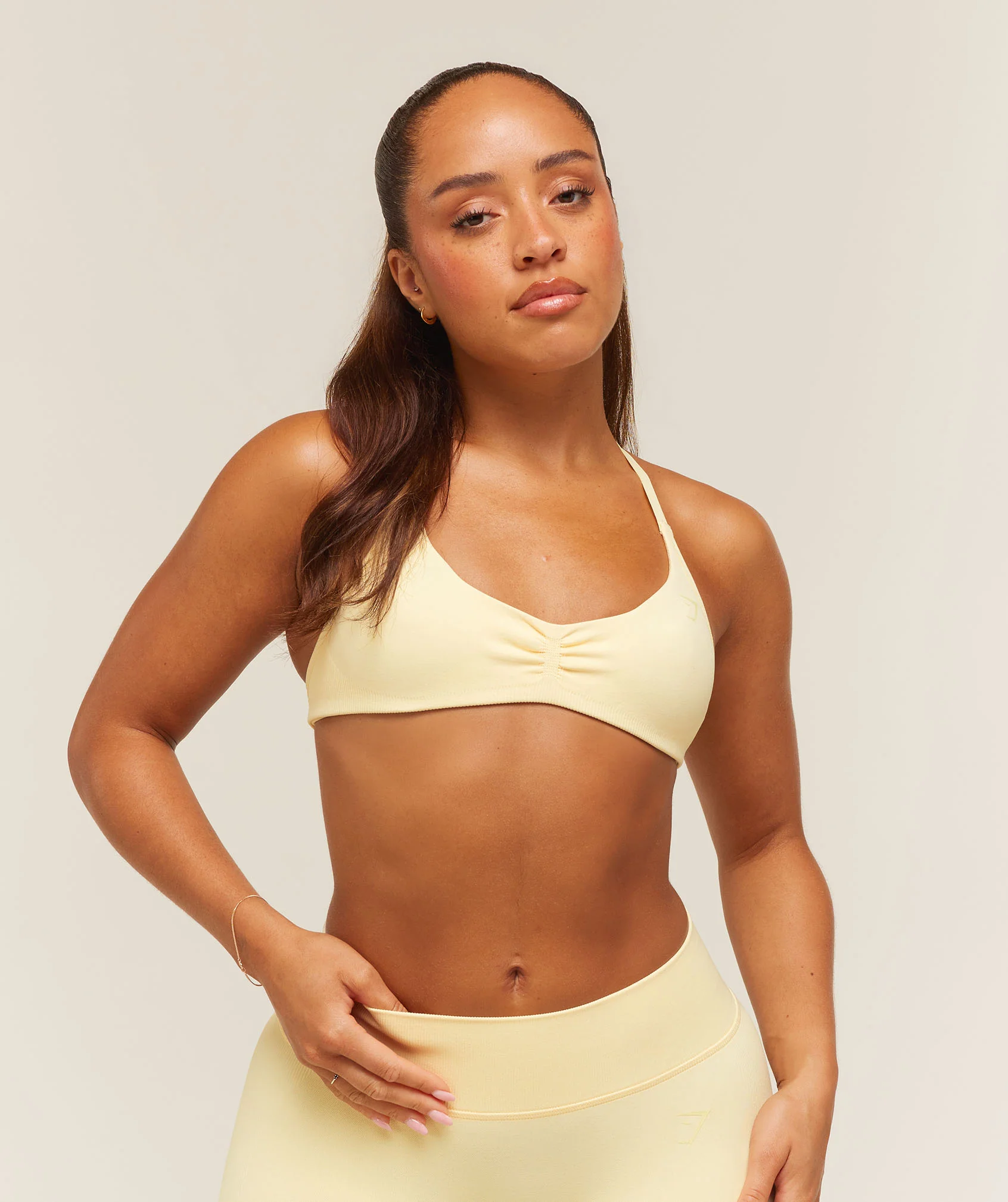 Gymshark Lift Seamless 2.0 Sports Bra - Butter Yellow