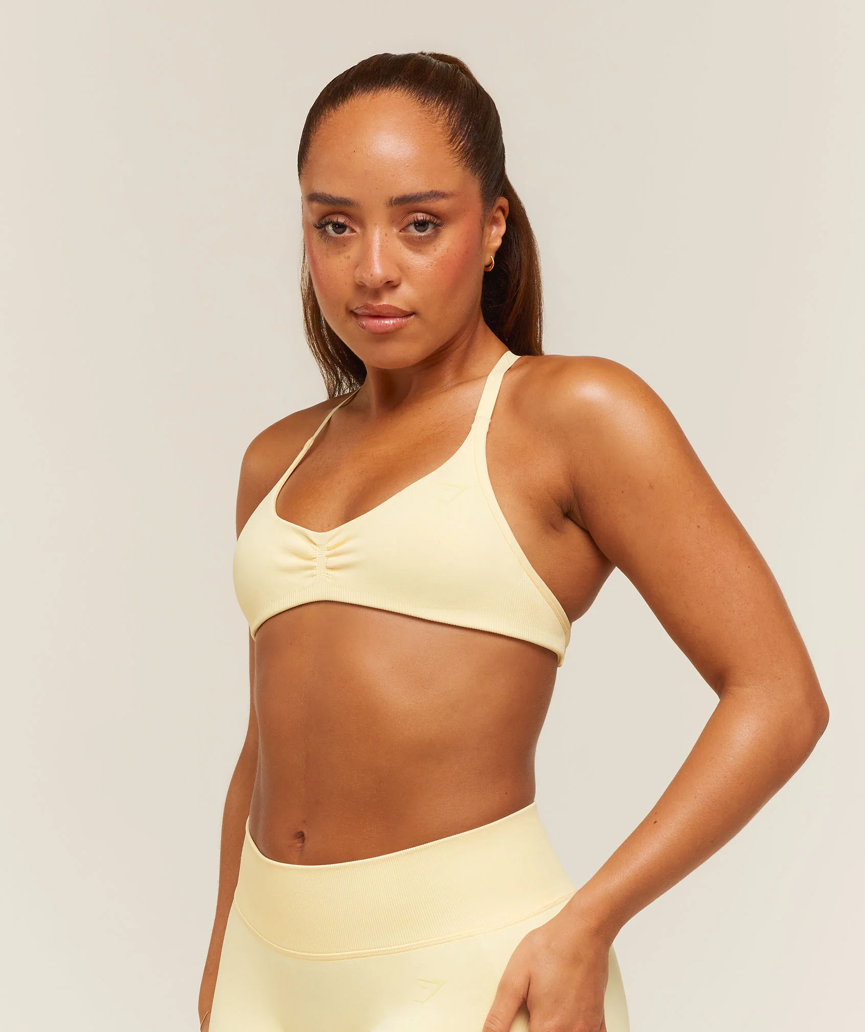 Gymshark Lift Seamless 2.0 Sports Bra - Butter Yellow - Image 4