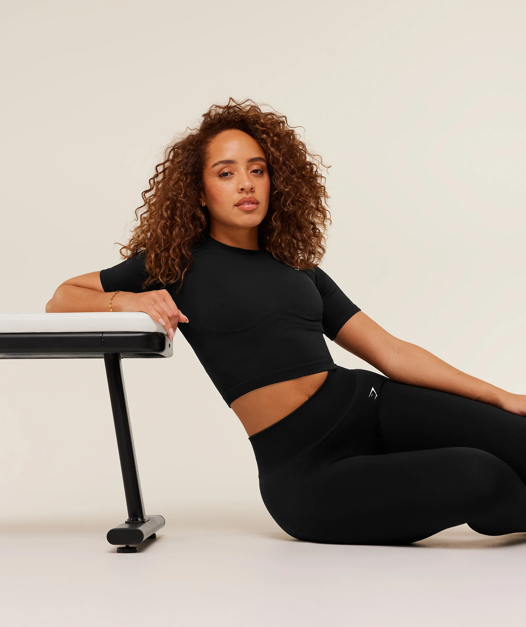 Gymshark Lift Seamless Short Sleeve Top - Black Marl - Image 5