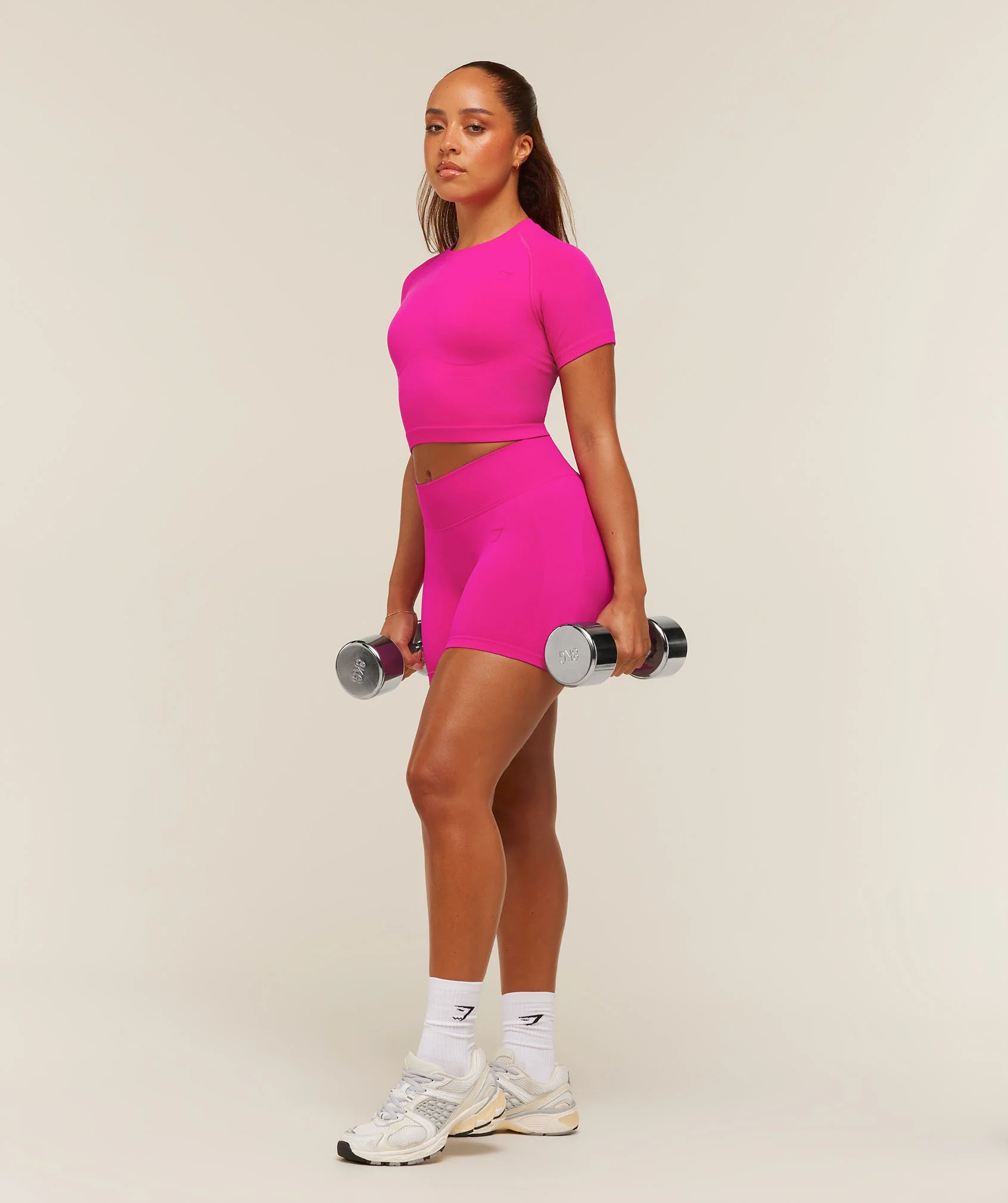 Gymshark Lift Seamless Short Sleeve Top - Super-Set Pink - Image 6