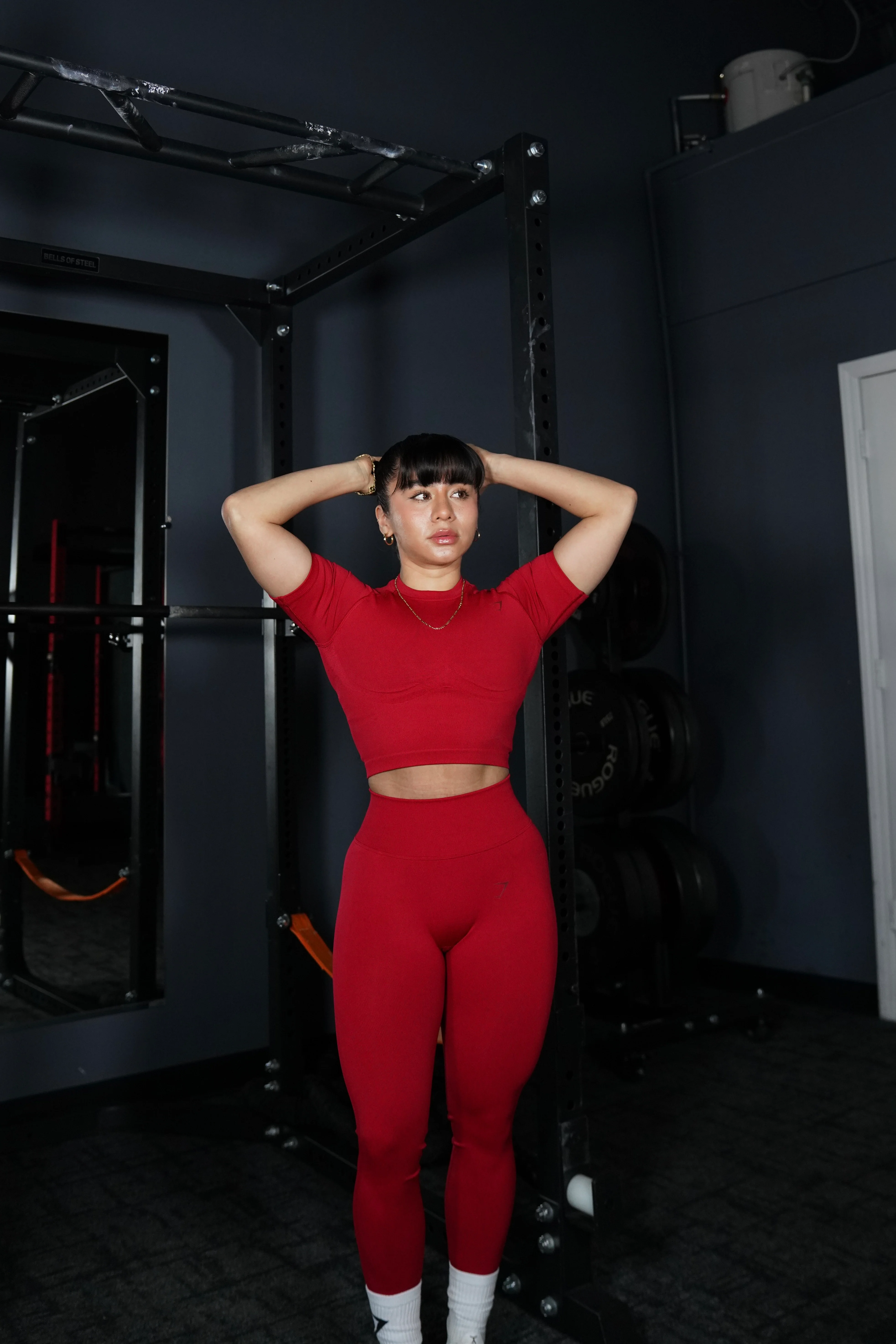 Gymshark Lift Seamless Short Sleeve Top - Carmine Red - Image 6
