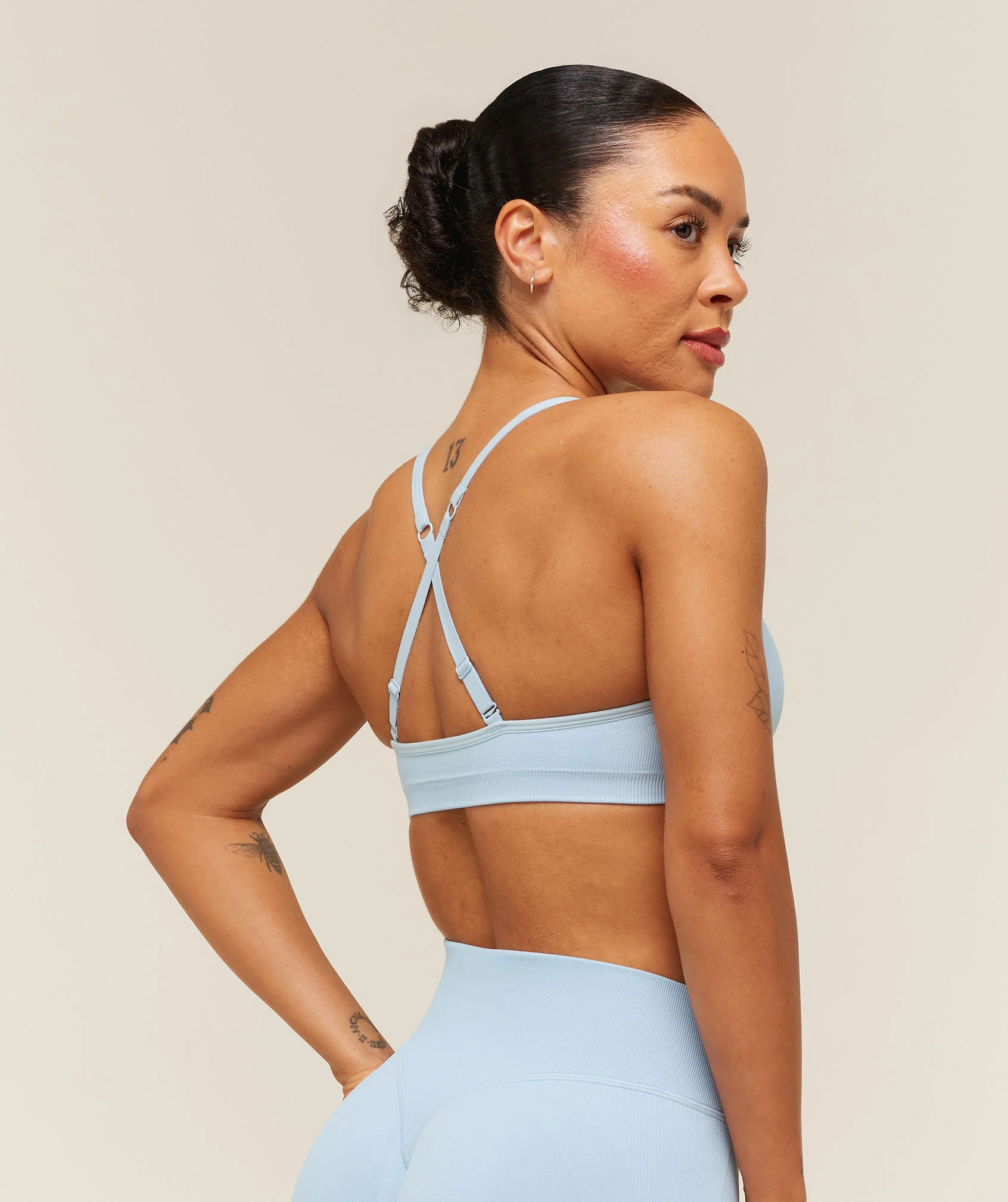 Gymshark Lift Seamless Sports Bra - Chilled Blue - Image 4