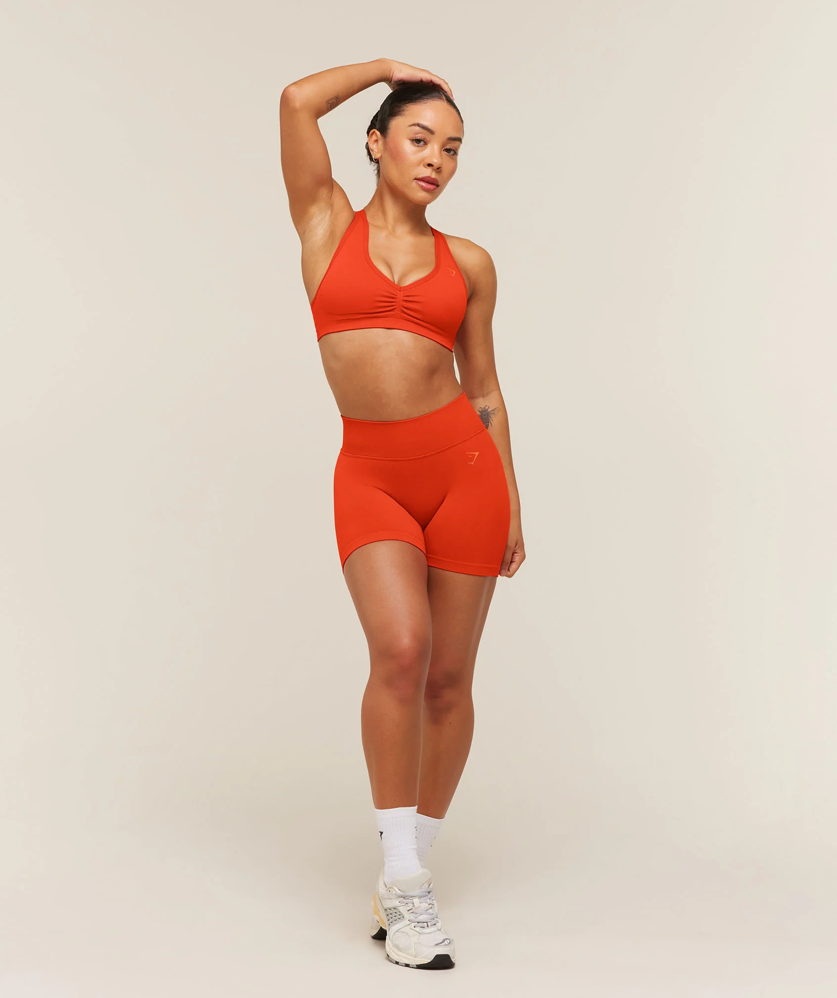 Gymshark Lift Seamless Sports Bra - Bold Orange - Image 7
