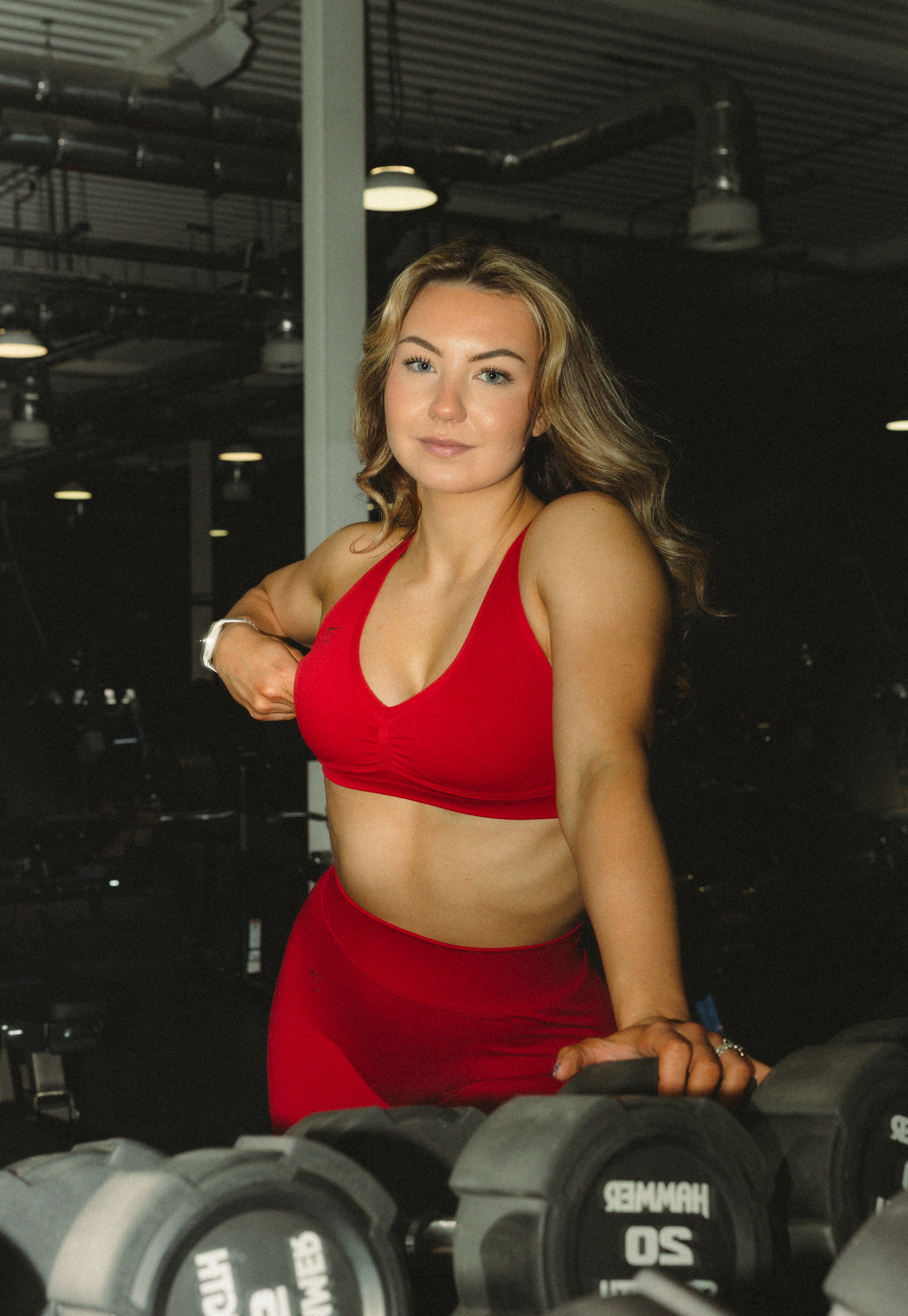 Gymshark Lift Seamless Sports Bra - Carmine Red - Image 5